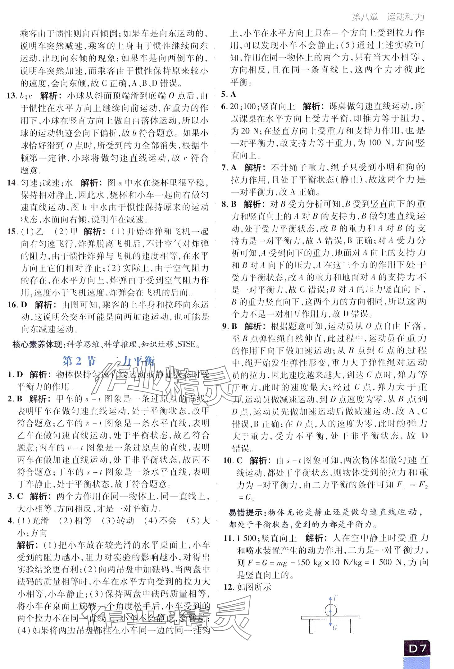 2024年陽光計劃優(yōu)等生進階特訓(xùn)八年級物理下冊人教版 第7頁