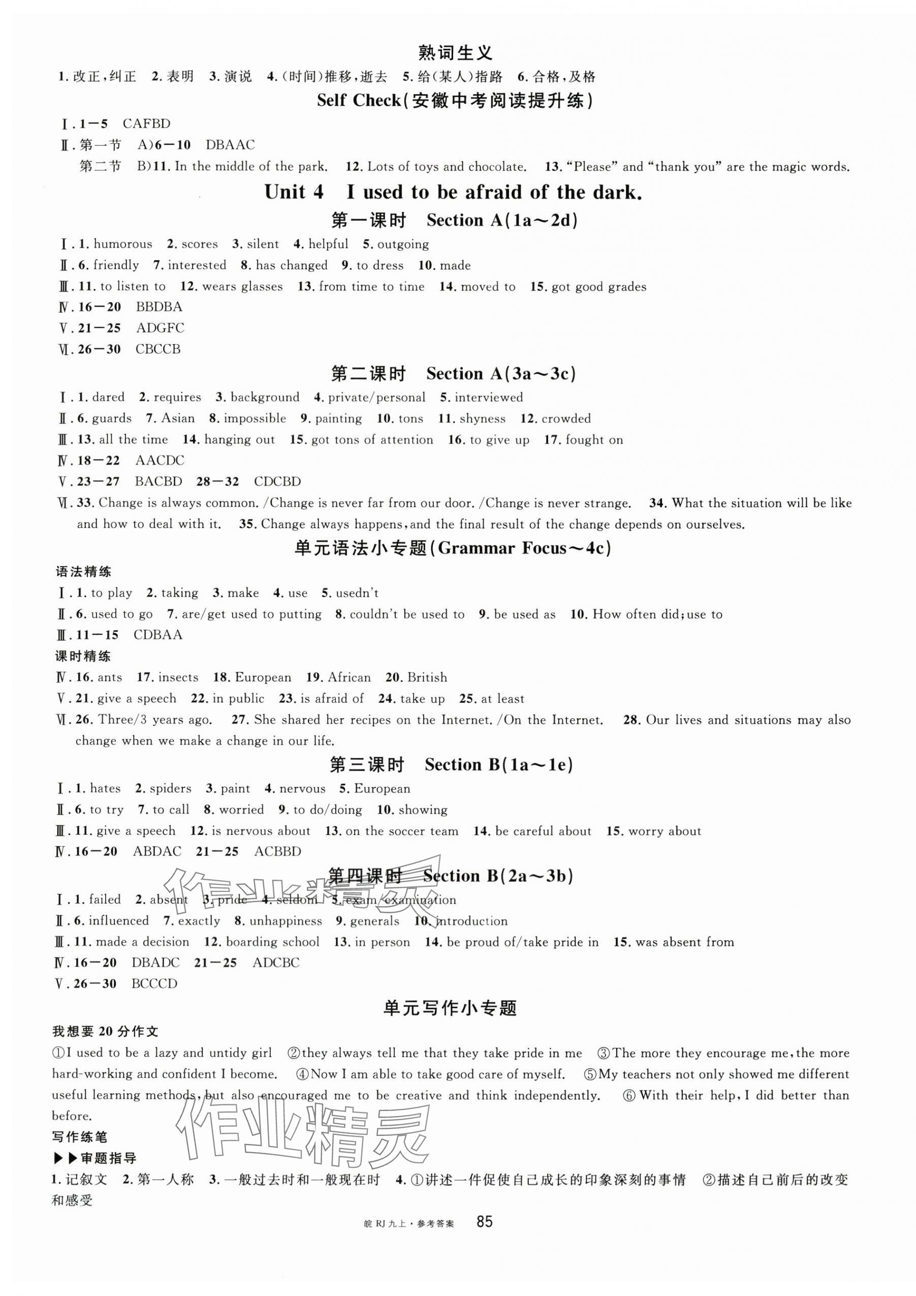 2025年名校课堂九年级英语上册人教版安徽专版 第5页