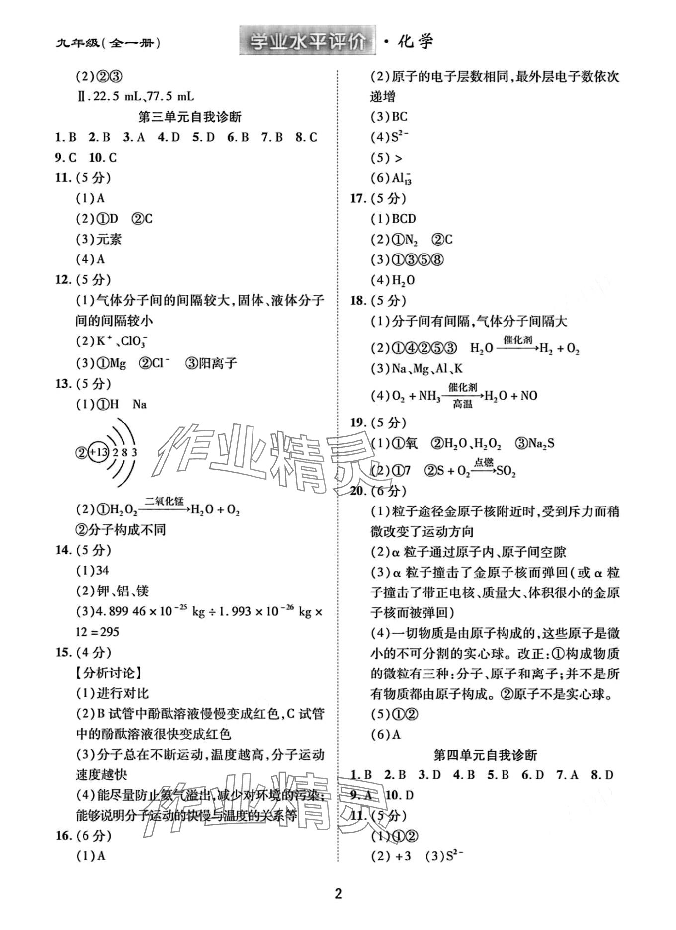 2024年學(xué)業(yè)水平評(píng)價(jià)九年級(jí)化學(xué)全一冊(cè)人教版 第2頁(yè)