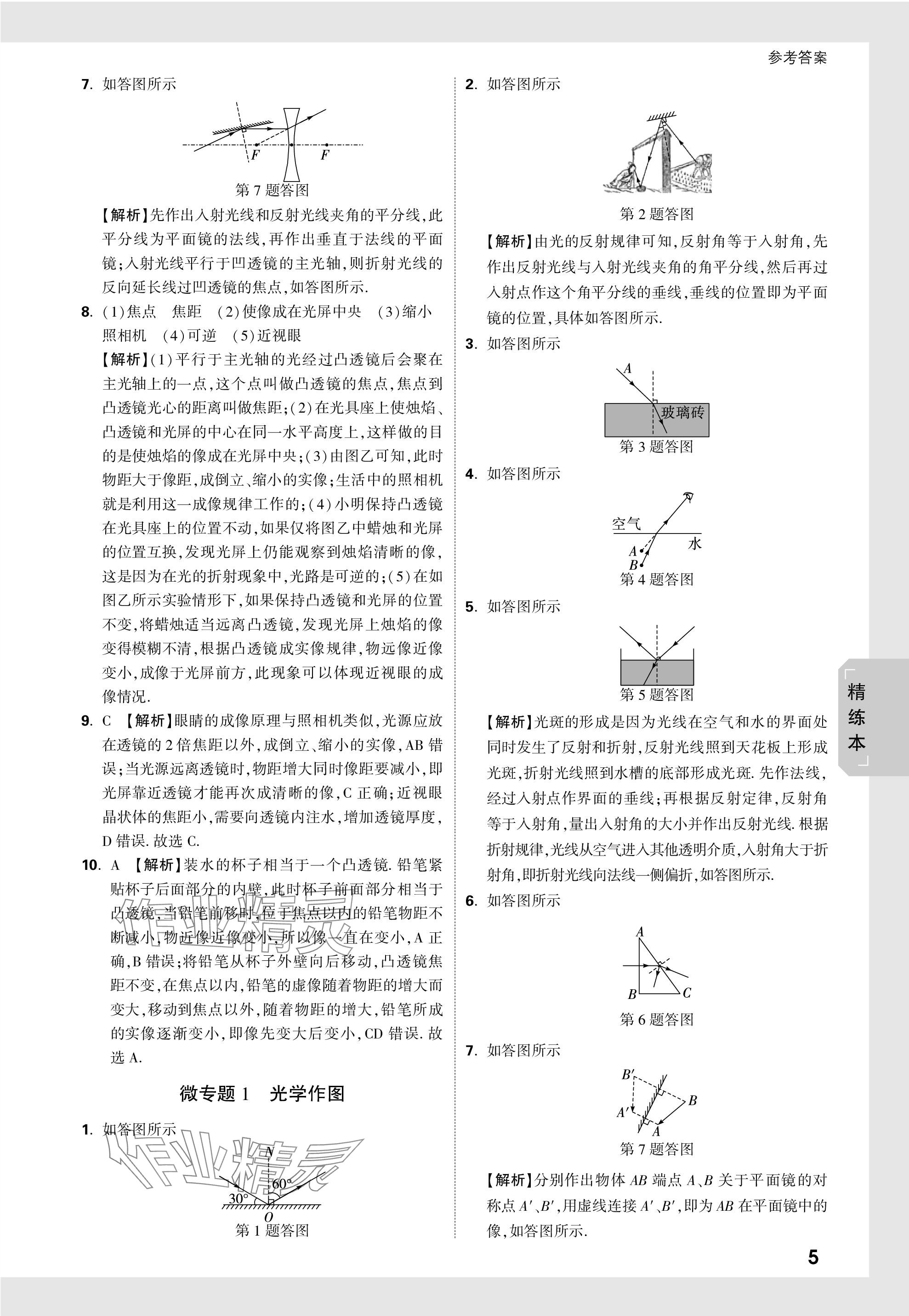 2024年萬唯中考試題研究物理青海專版 參考答案第14頁(yè)