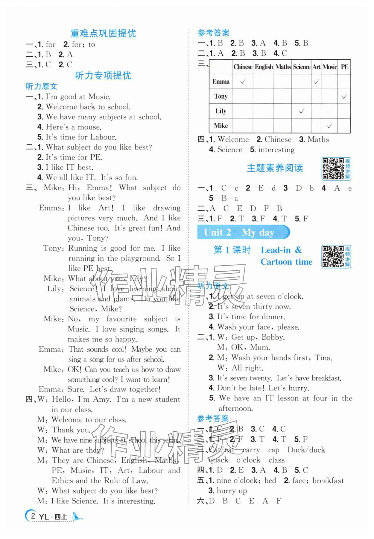 2025年陽光同學(xué)課時(shí)優(yōu)化作業(yè)四年級(jí)英語上冊(cè)譯林版江蘇專版 第2頁
