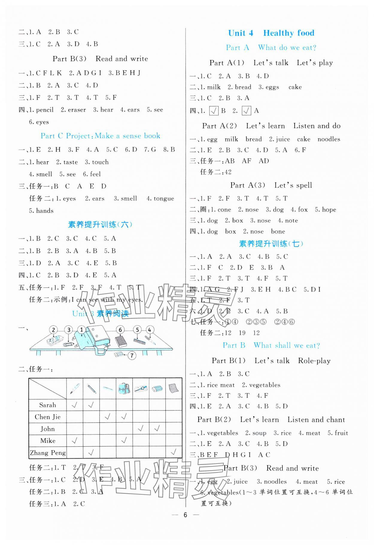2025年亮點激活提優天天練三年級英語下冊人教版 第6頁