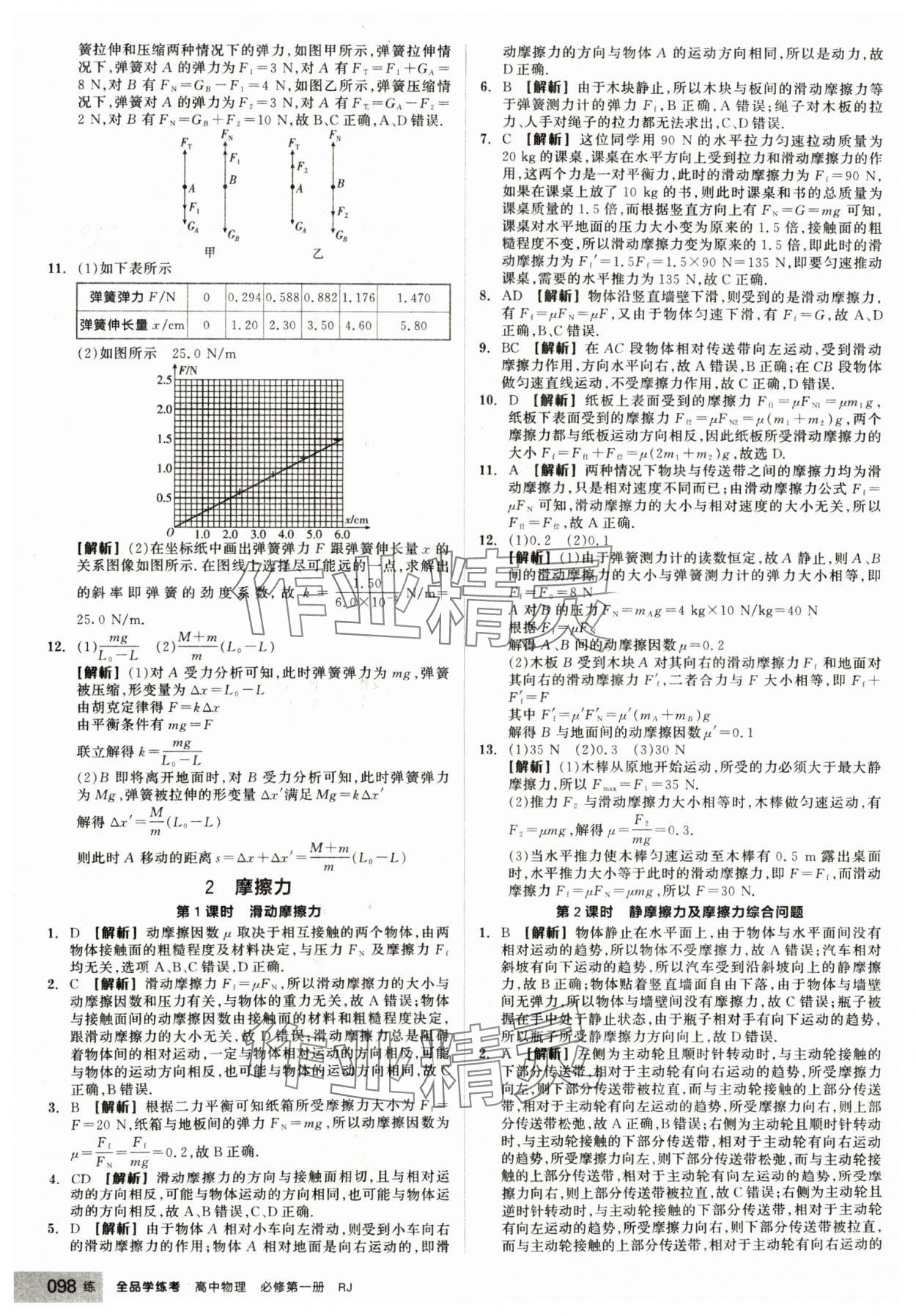 2024年全品学练考高中物理必修第一册人教版 第14页