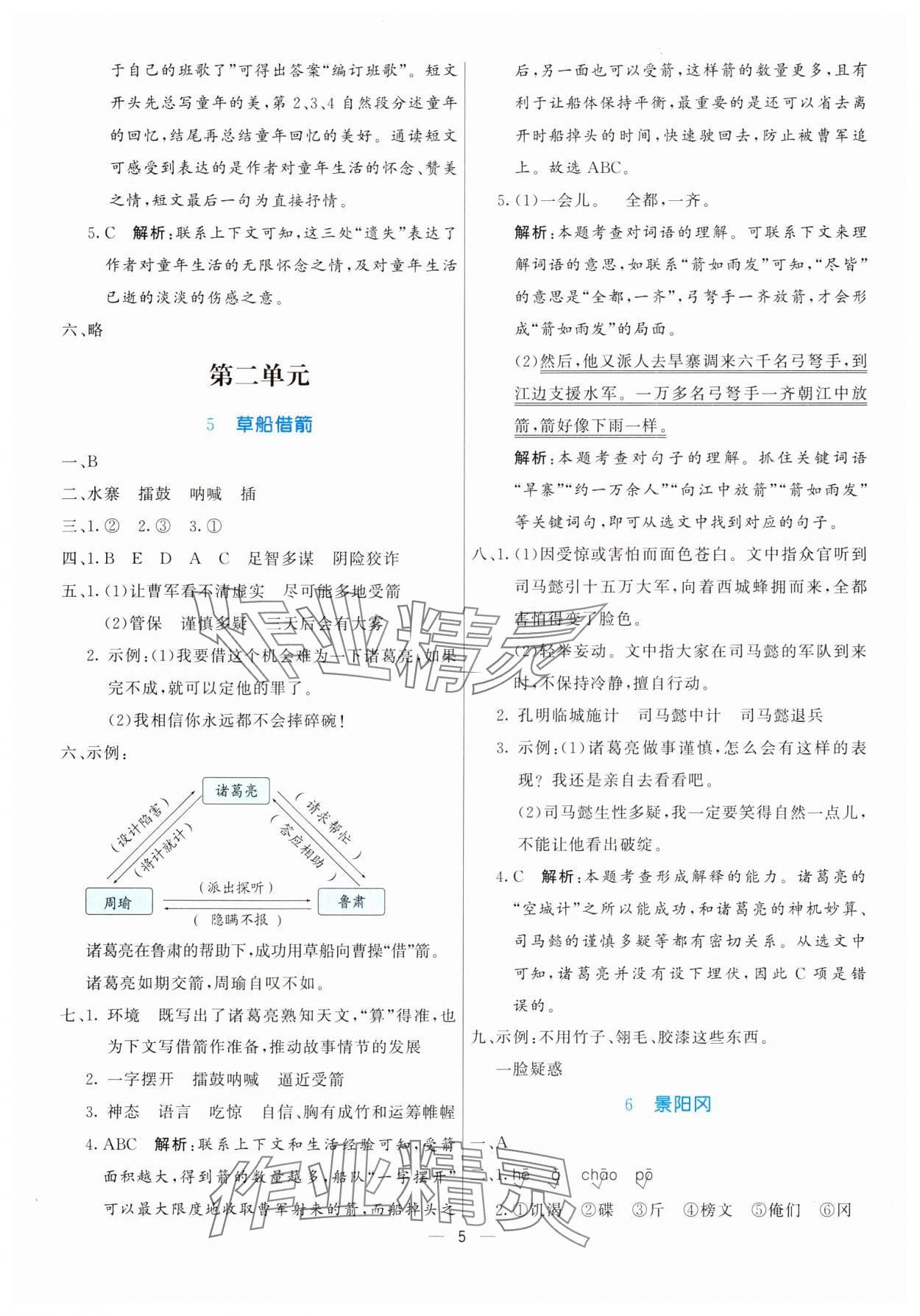 2025年亮點激活提優(yōu)天天練五年級語文下冊人教版 第5頁