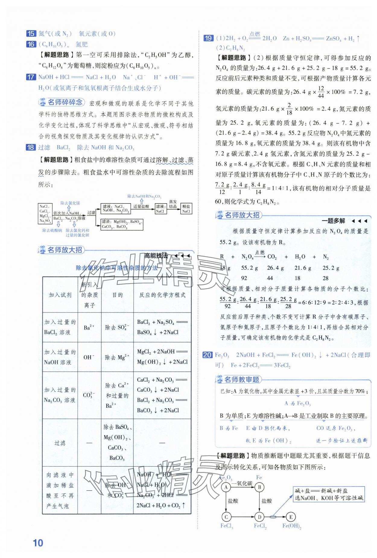 2024年金考卷45套匯編化學(xué)河南專版 第10頁