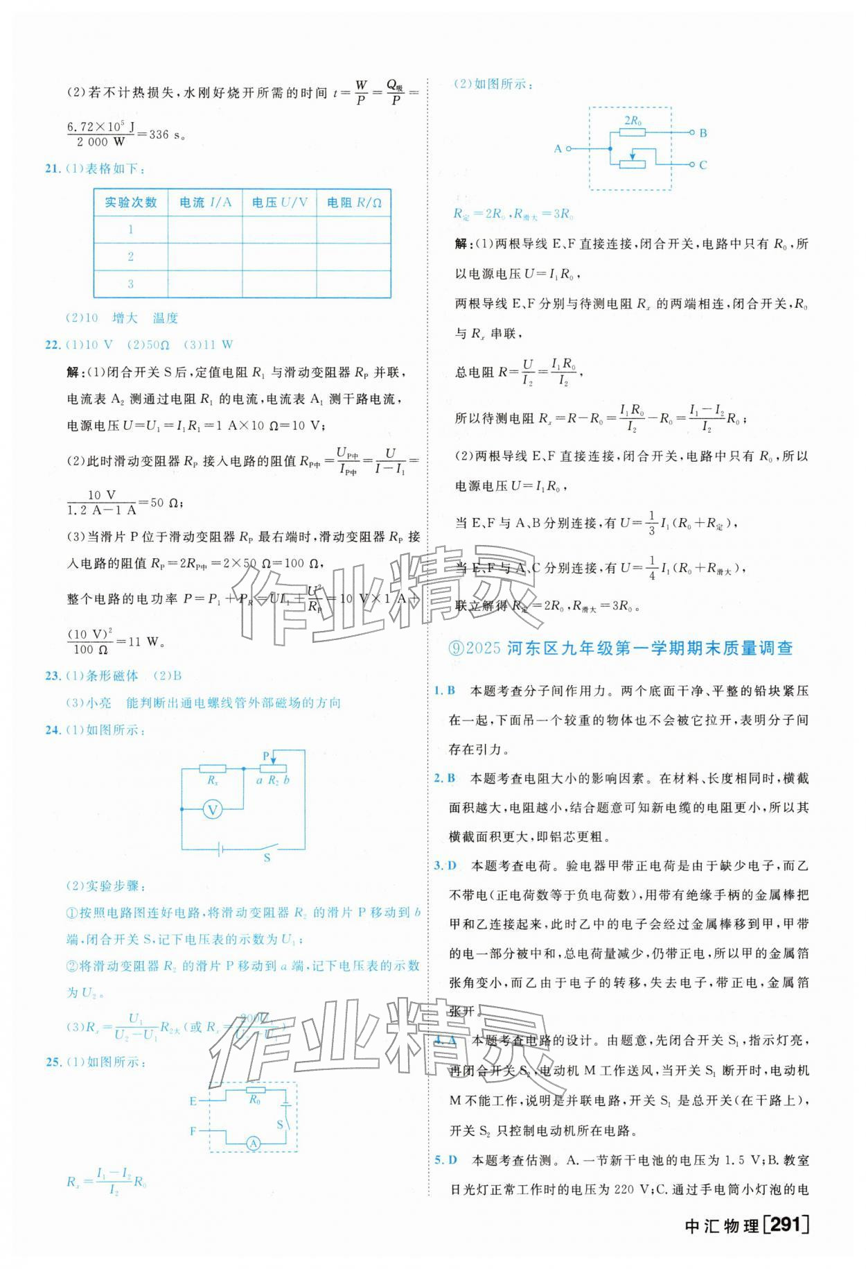 2026年一飞冲天中考模拟试题汇编物理&nbsp;参考答案第19页