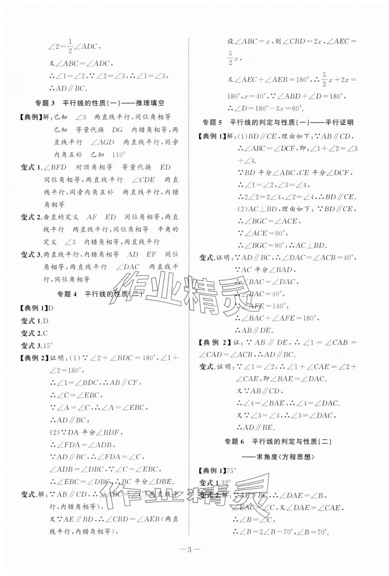 2025年新课堂新观察培优讲练七年级数学下册人教版 第3页