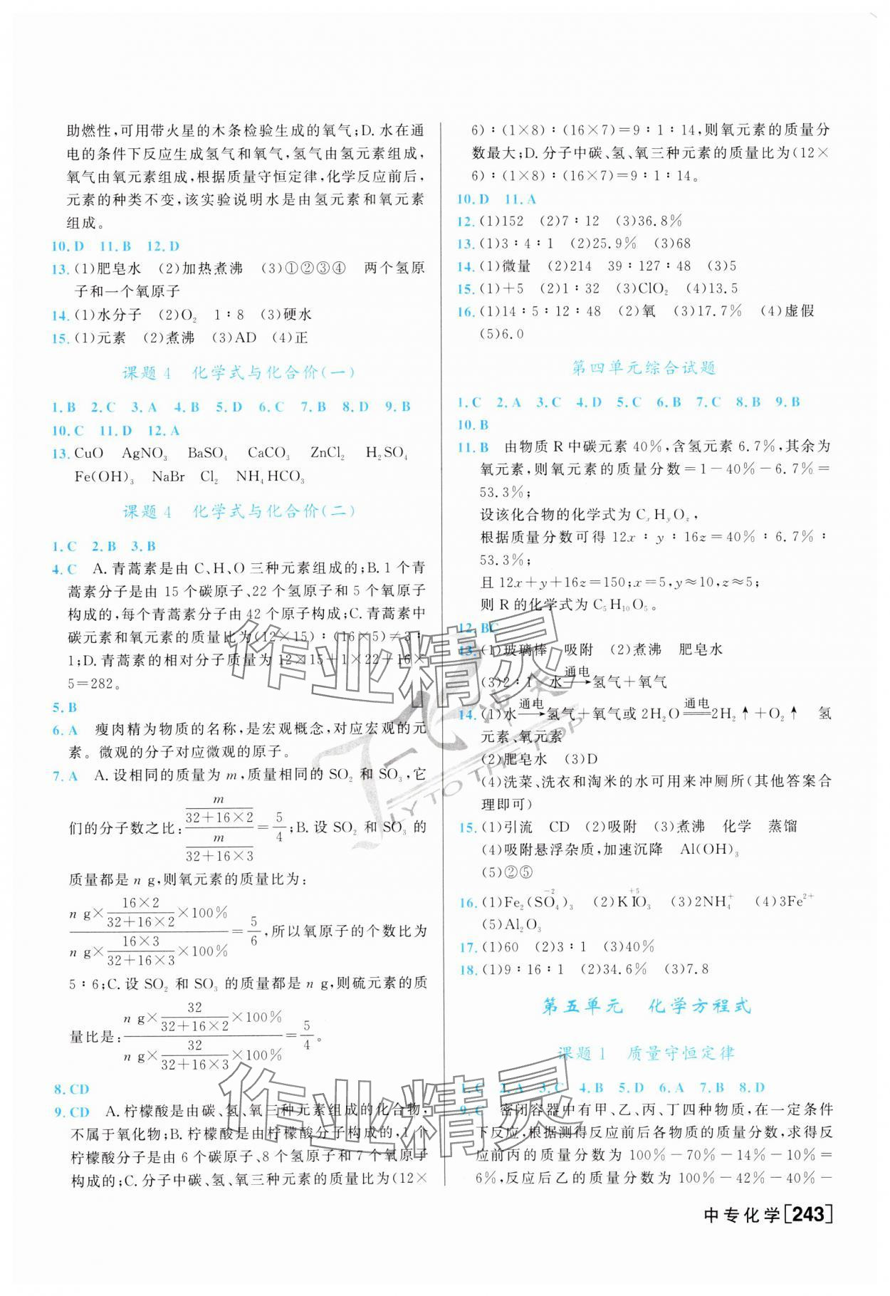 2024年一飞冲天中考专项精品试题分类化学 第3页