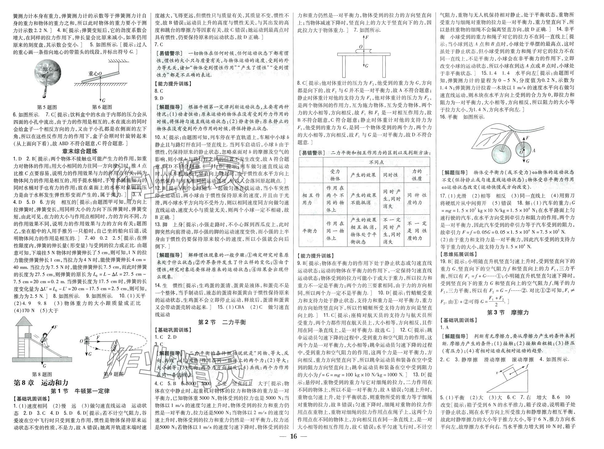 2024年全科王同步課時(shí)練習(xí)八年級(jí)物理下冊(cè)人教版 第5頁(yè)