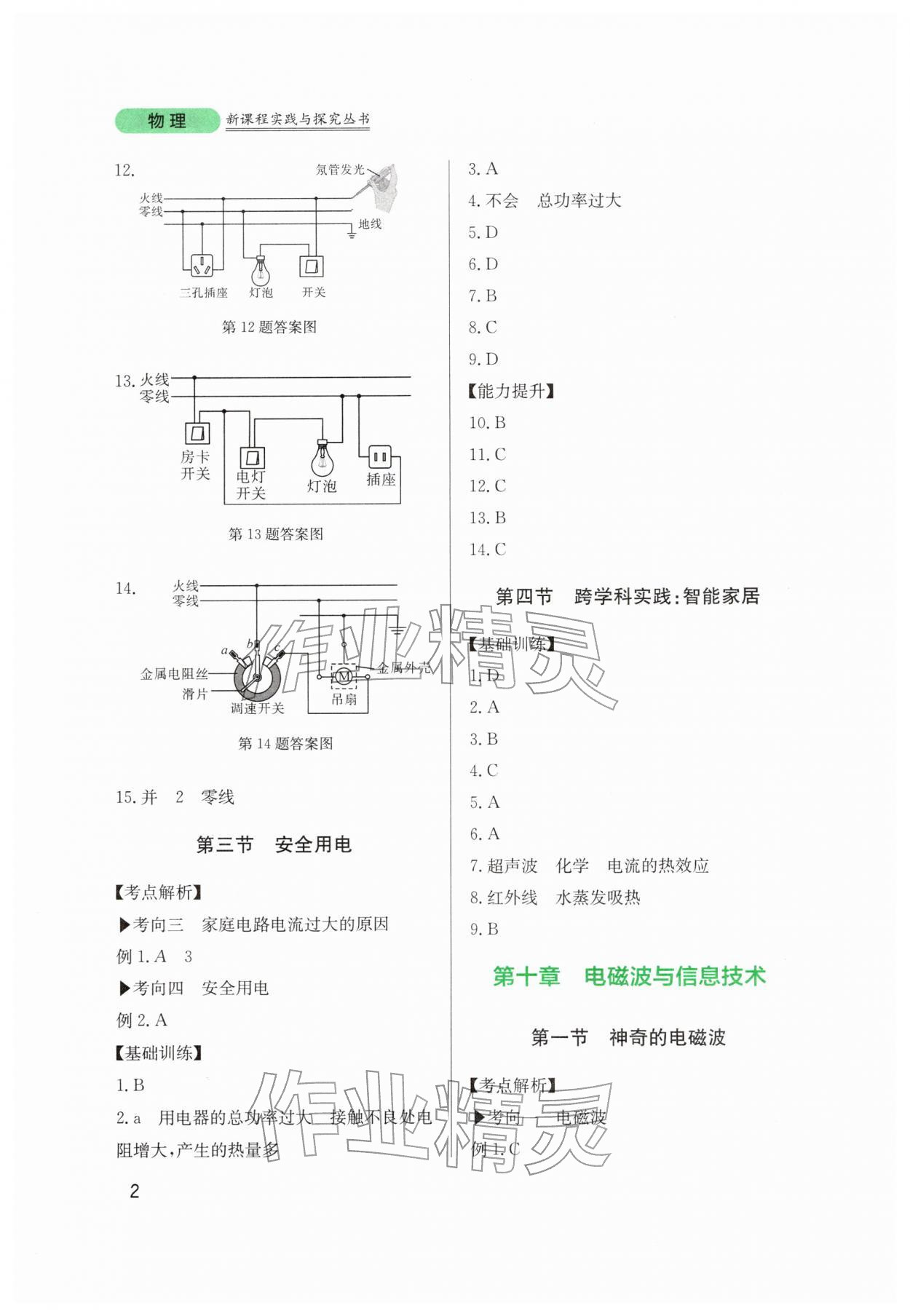 2026年新课程实践与探究丛书九年级物理下册教科版&nbsp;第2页