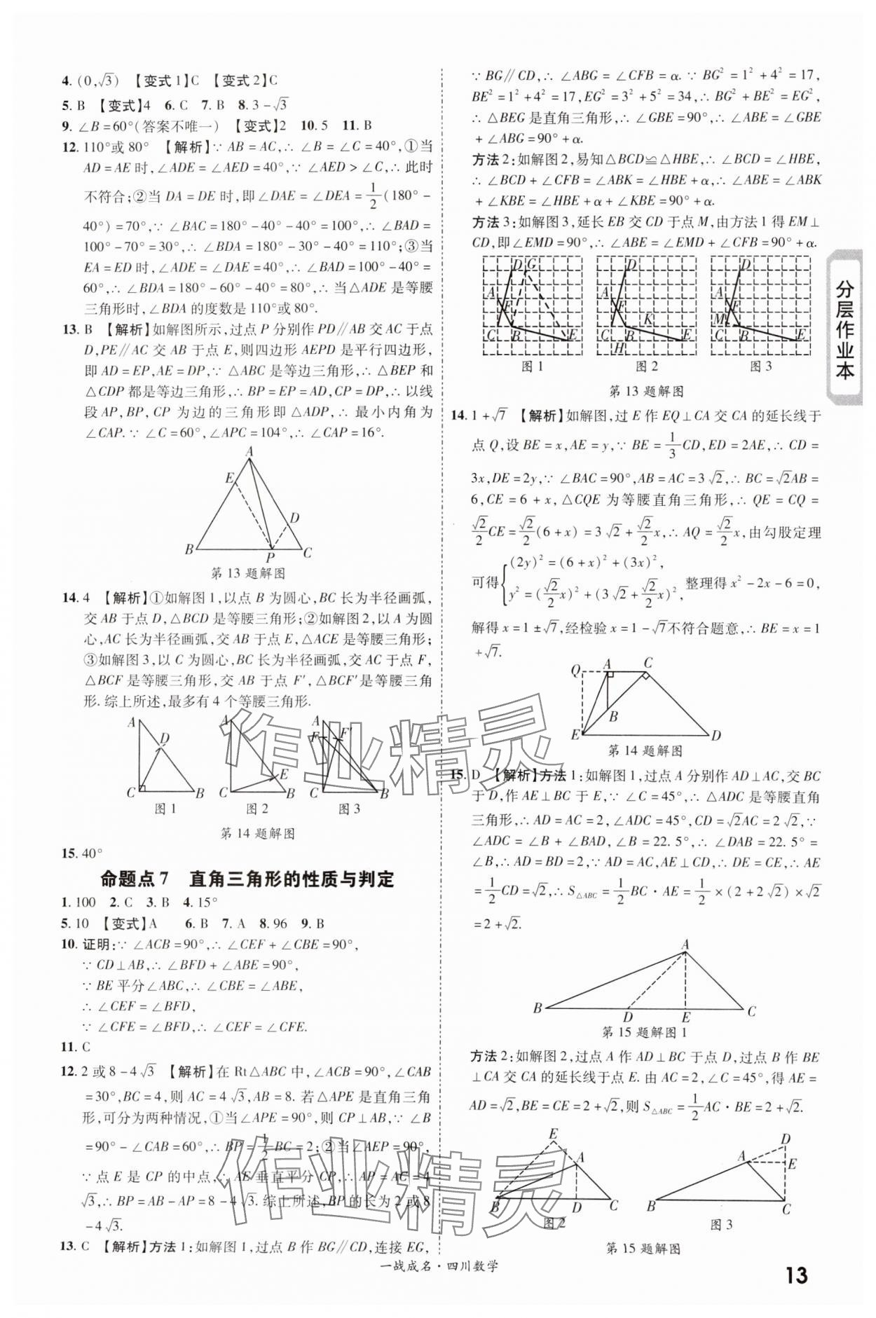 2024年一战成名新中考数学四川专版&nbsp;第13页