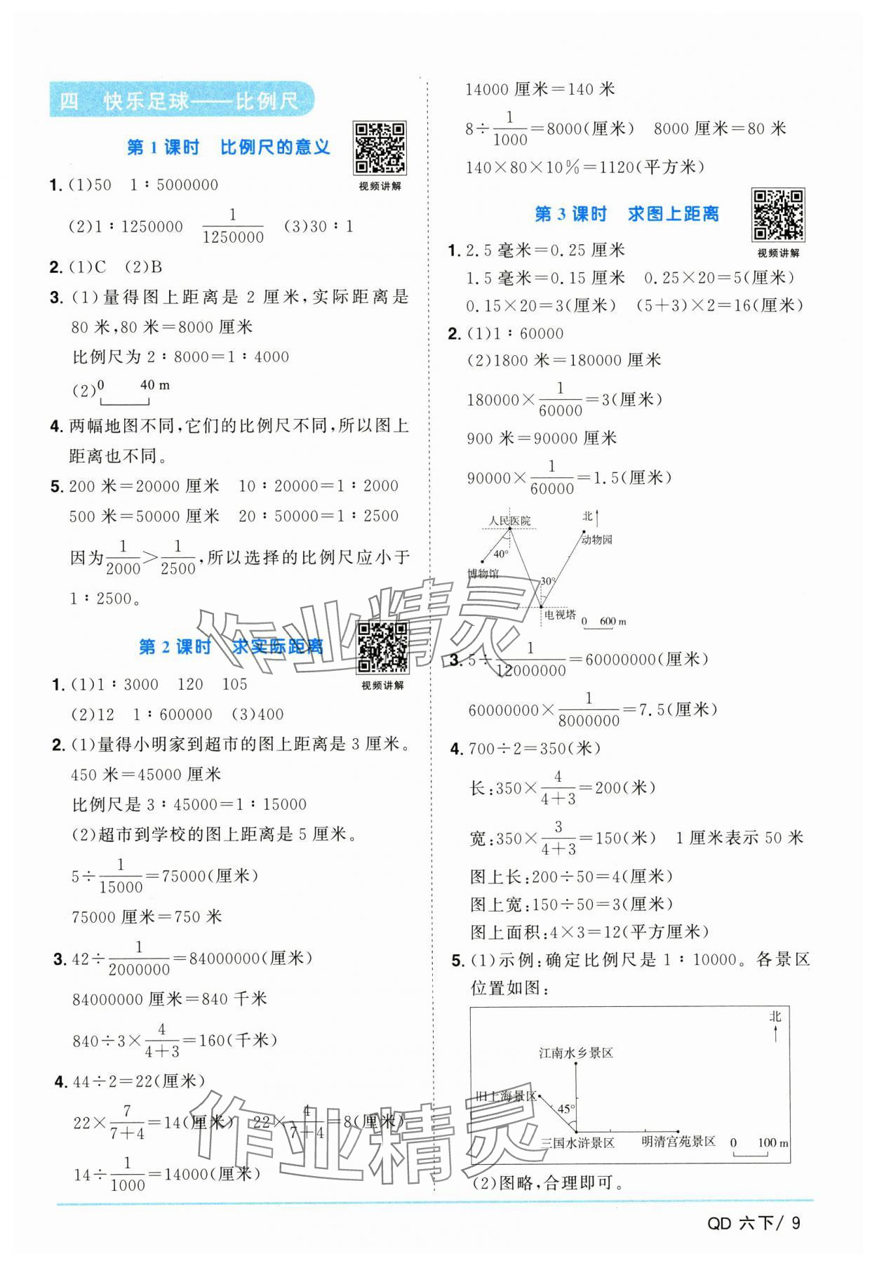 2025年阳光同学课时优化作业六年级数学下册青岛版山东专版 第9页