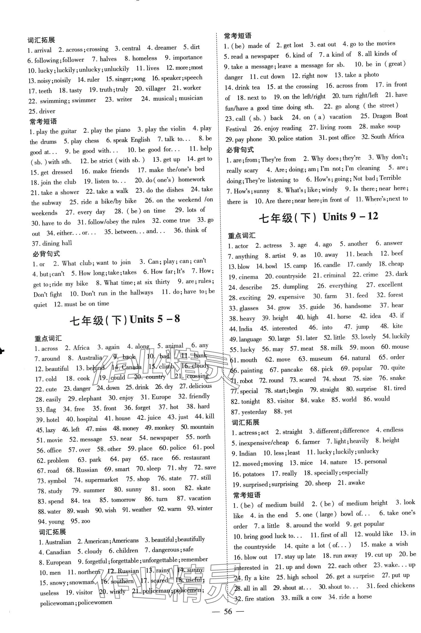 2024年初中总复习练案英语中考山东专版 第2页