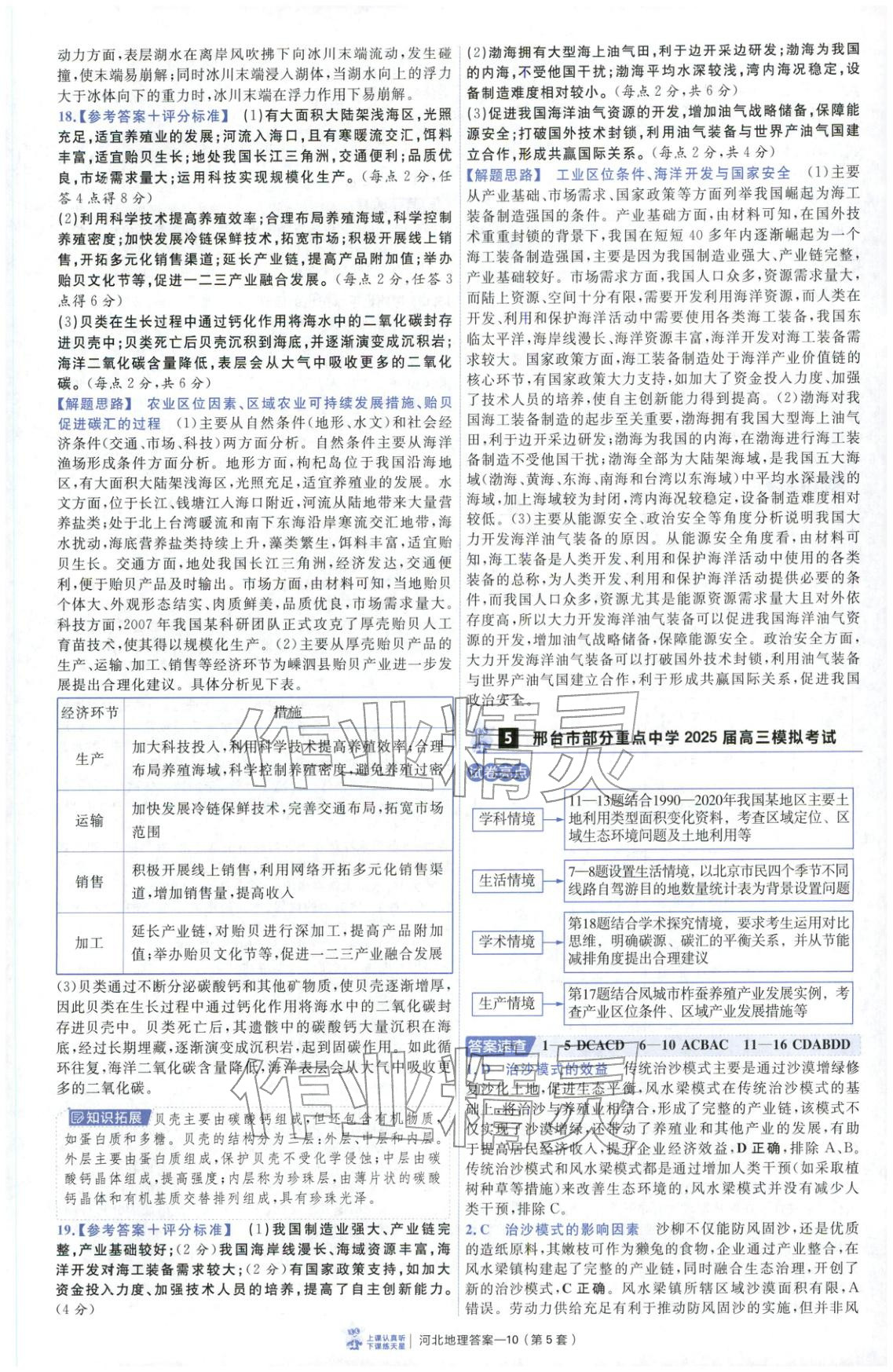 2026年金考卷優(yōu)秀模擬試卷匯編45套高中地理河北專版&nbsp;第10頁