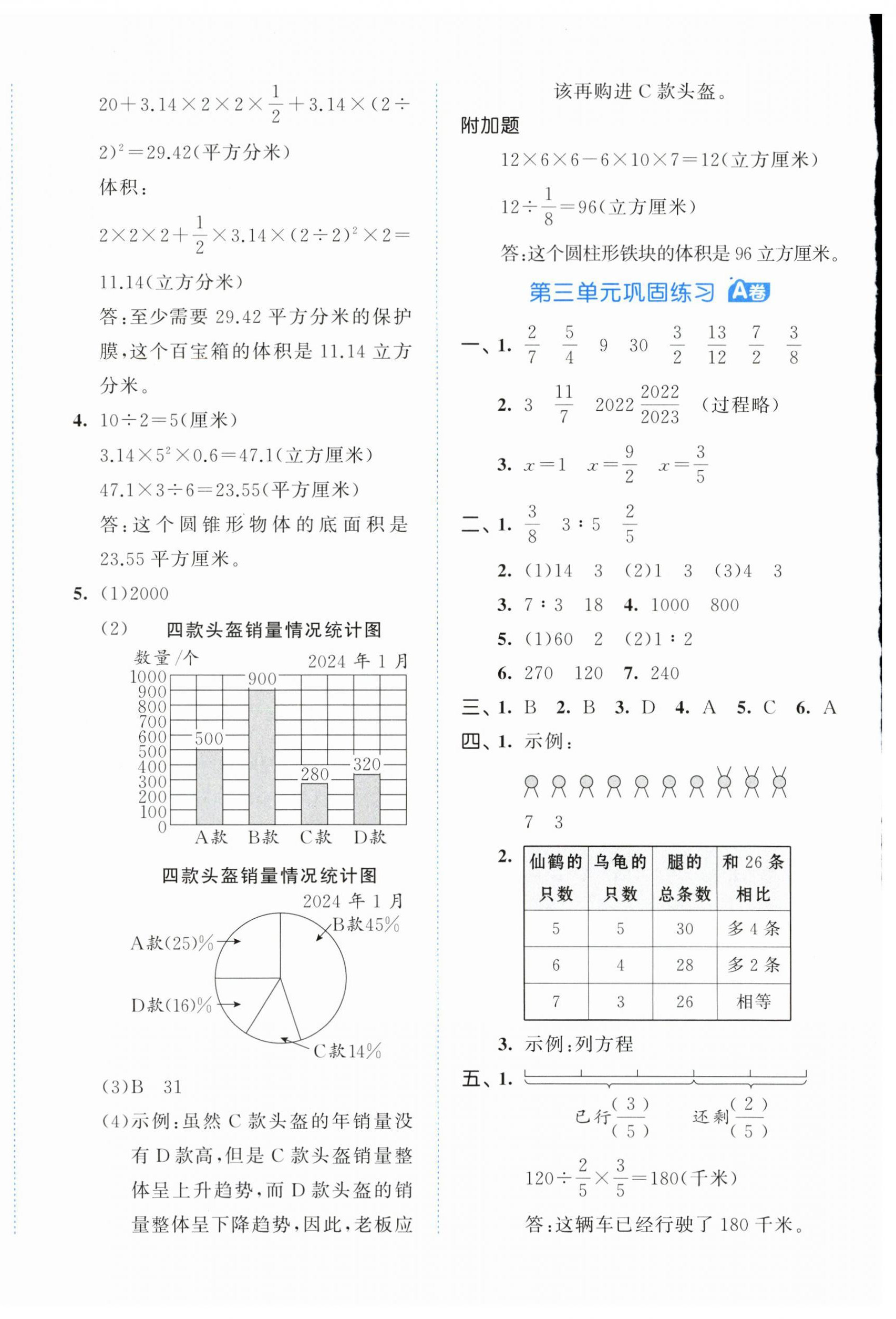 2024年53全優(yōu)卷六年級(jí)數(shù)學(xué)下冊(cè)蘇教版 第4頁(yè)