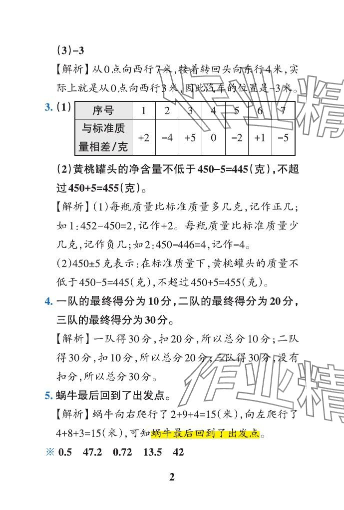 2024年小學學霸作業(yè)本五年級數(shù)學下冊青島版山東專版 參考答案第4頁