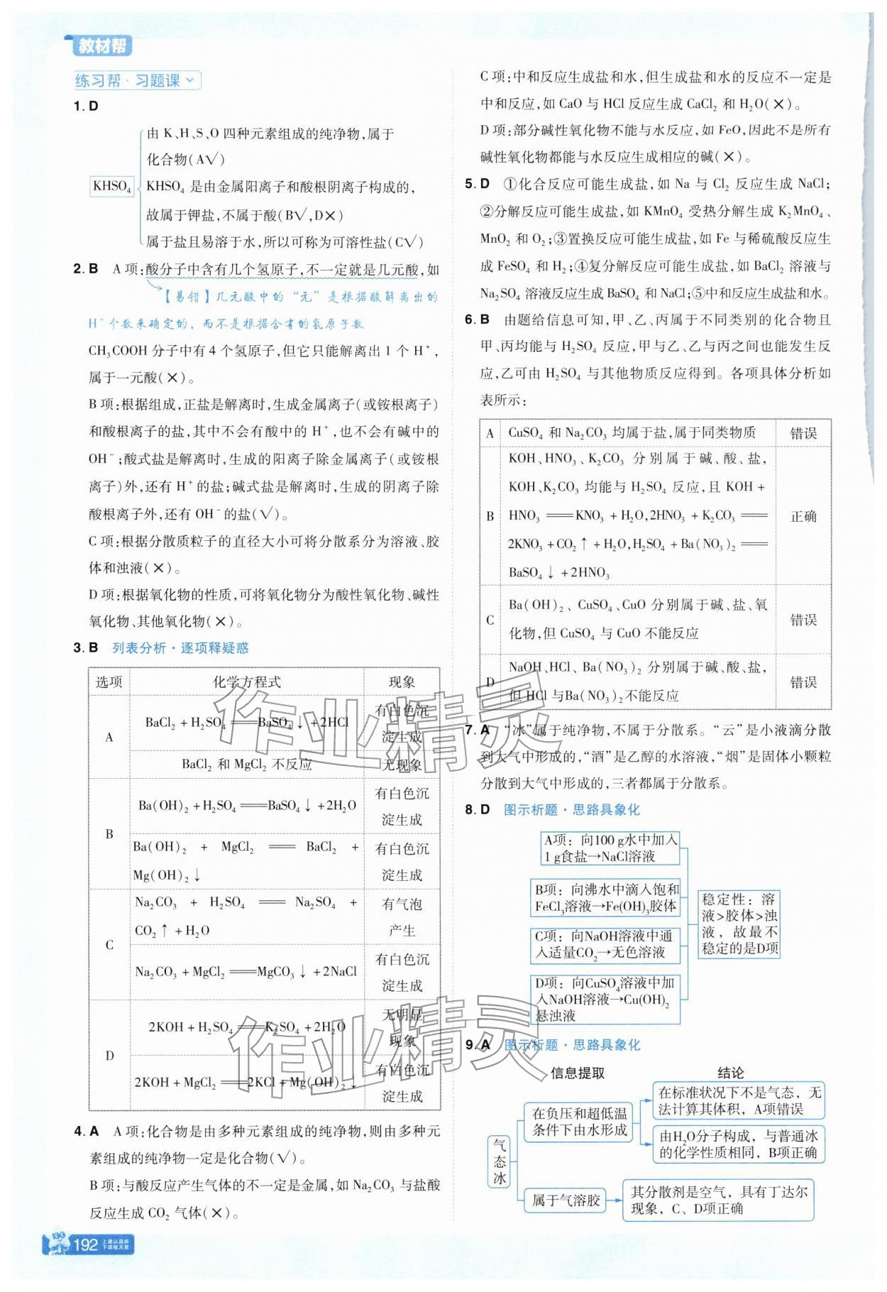 2025年教材帮高中化学必修第一册鲁科版 参考答案第7页