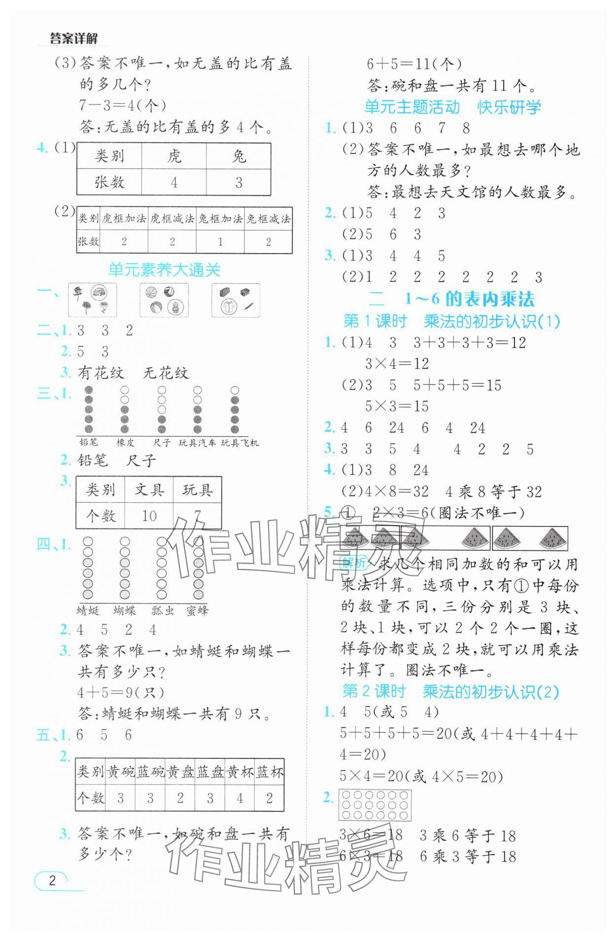 2025年名师测控二年级数学上册人教版 第2页