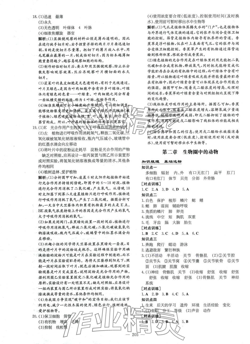 2024年初中总复习练案生物济南版&nbsp;第3页