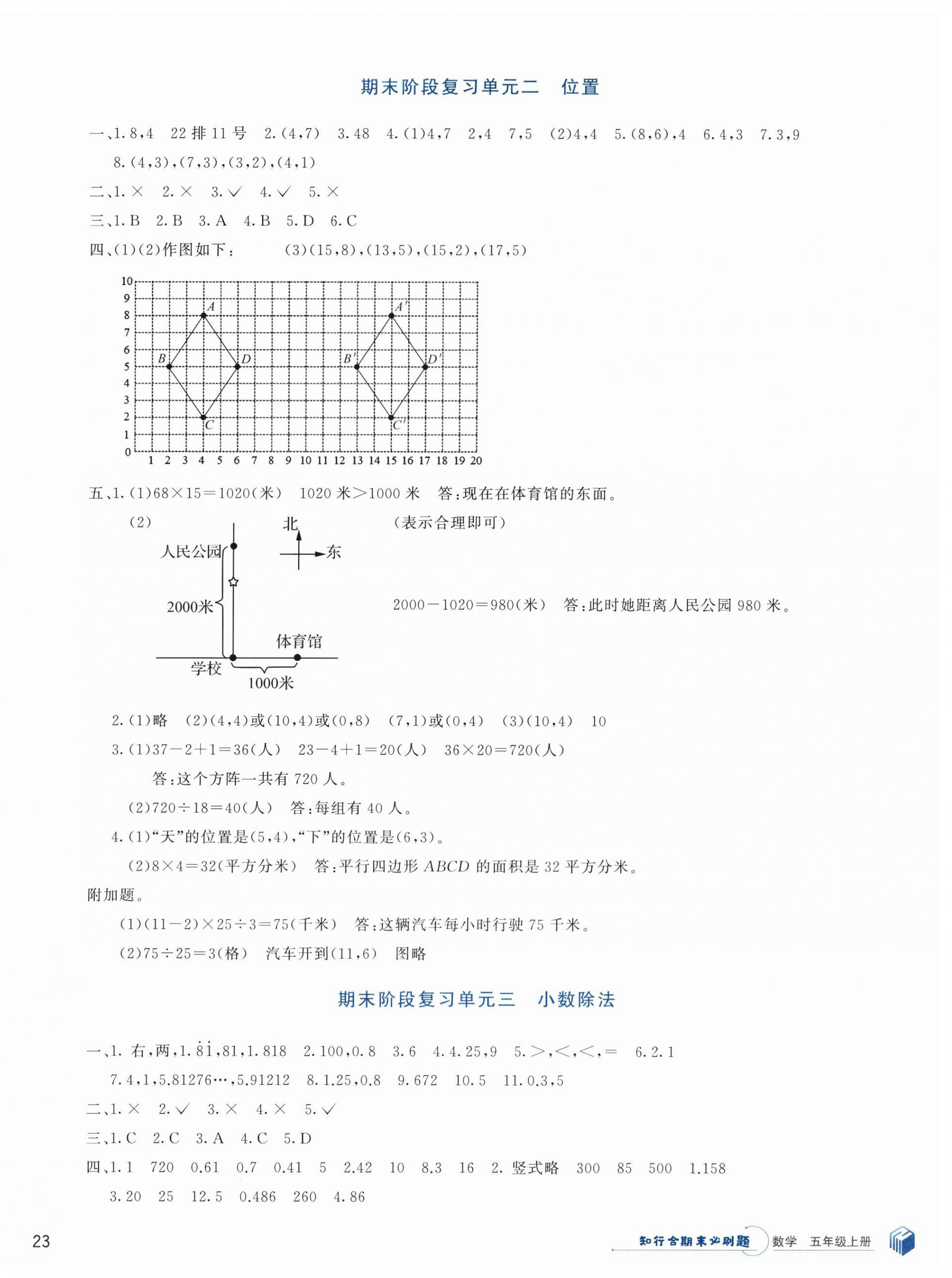 2023年知行合期末必刷題五年級(jí)數(shù)學(xué)上冊(cè)人教版 第2頁(yè)