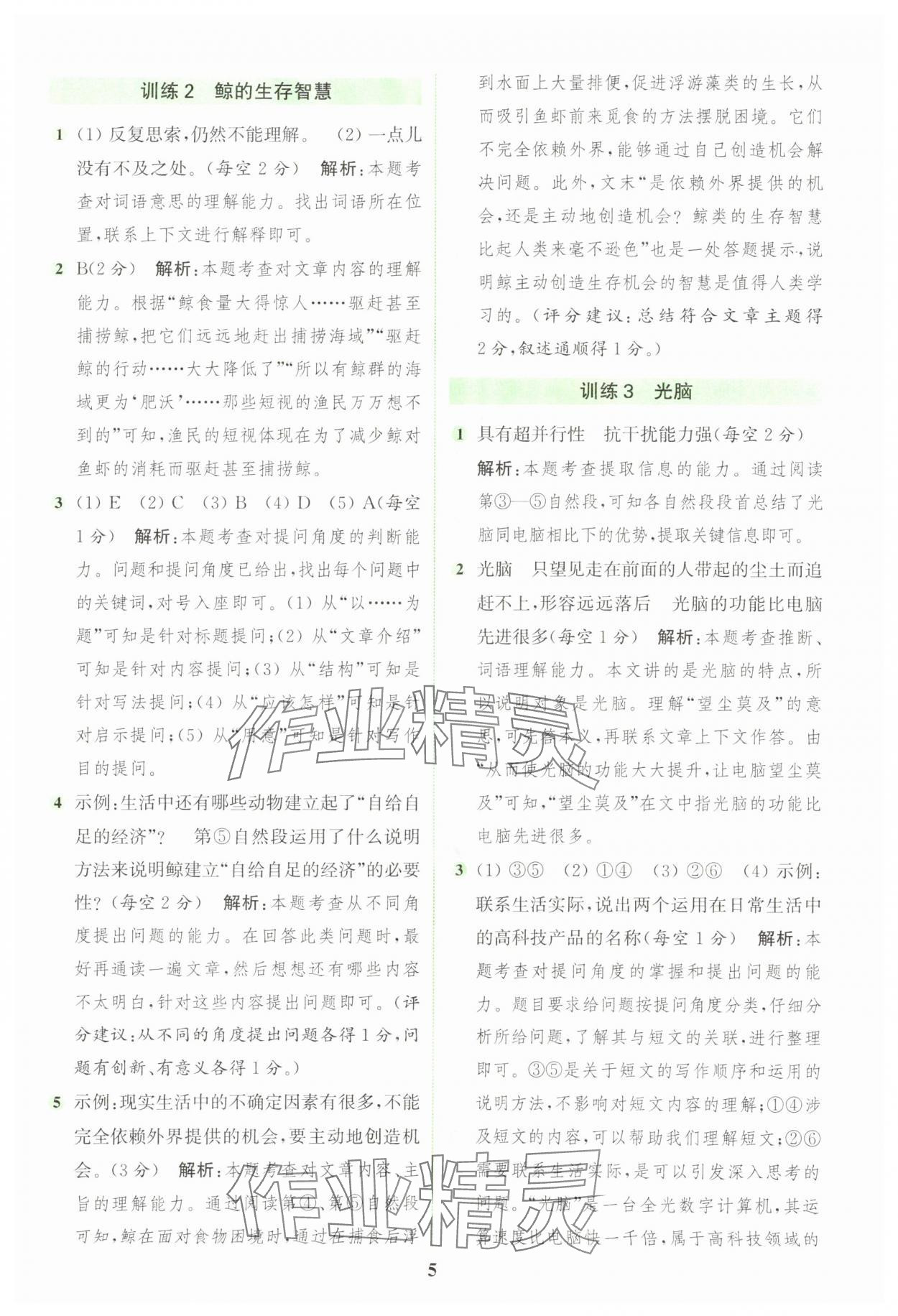 2025年通城學(xué)典組合訓(xùn)練四年級語文上冊人教版 第5頁