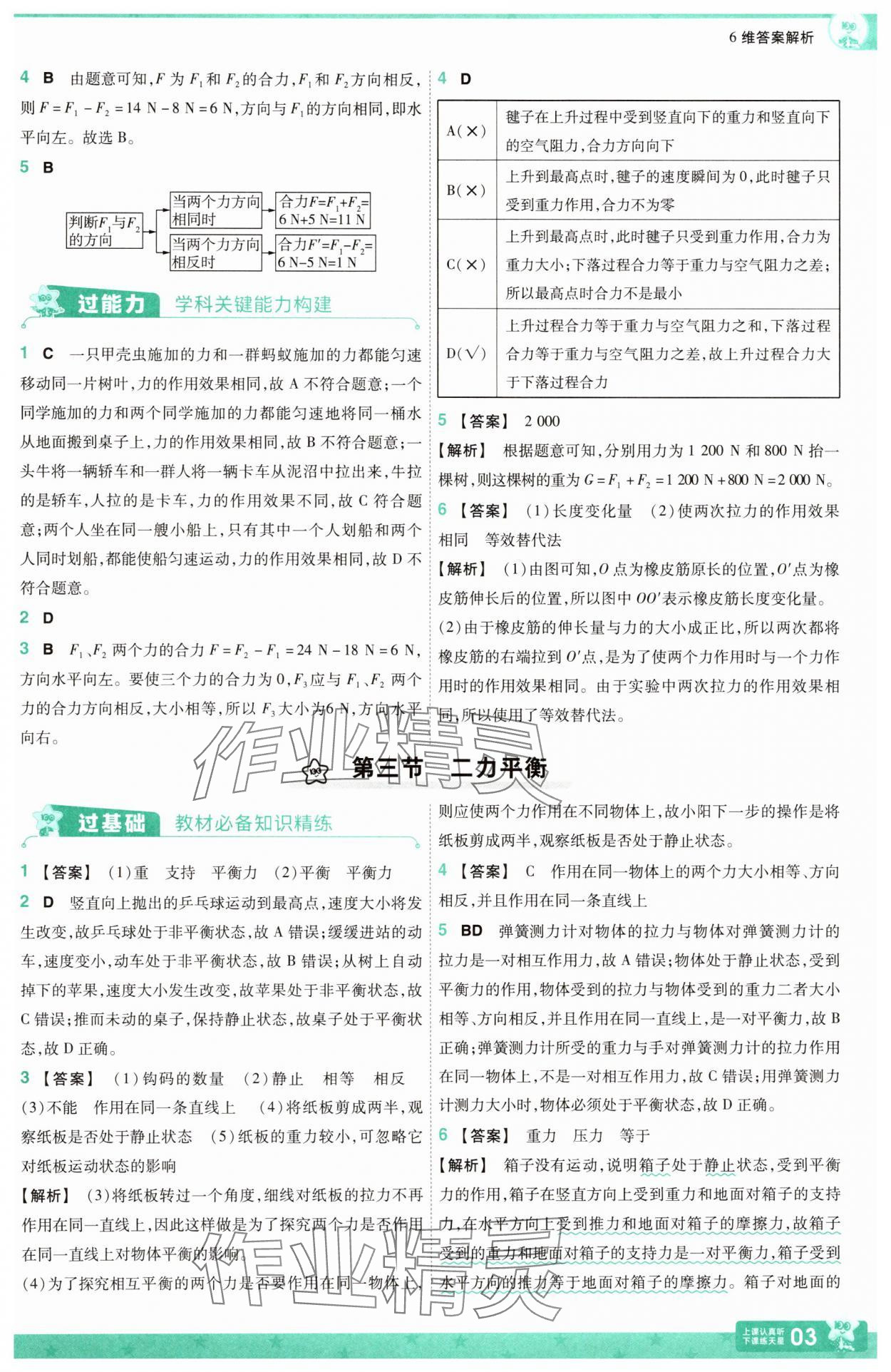 2025年一遍過八年級物理下冊滬科版 第3頁