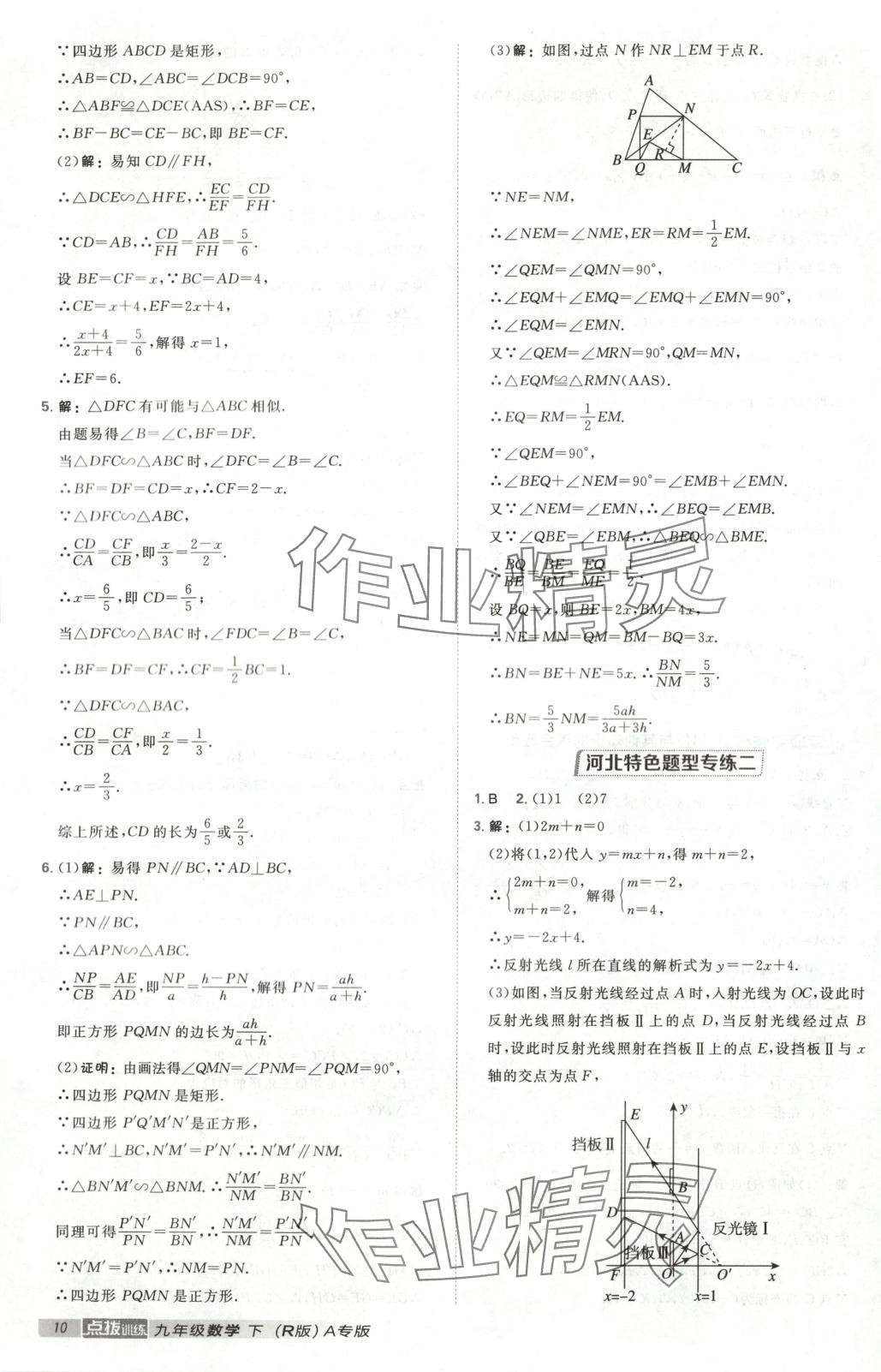 2025年点拨训练九年级数学下册人教版河北专版 第10页