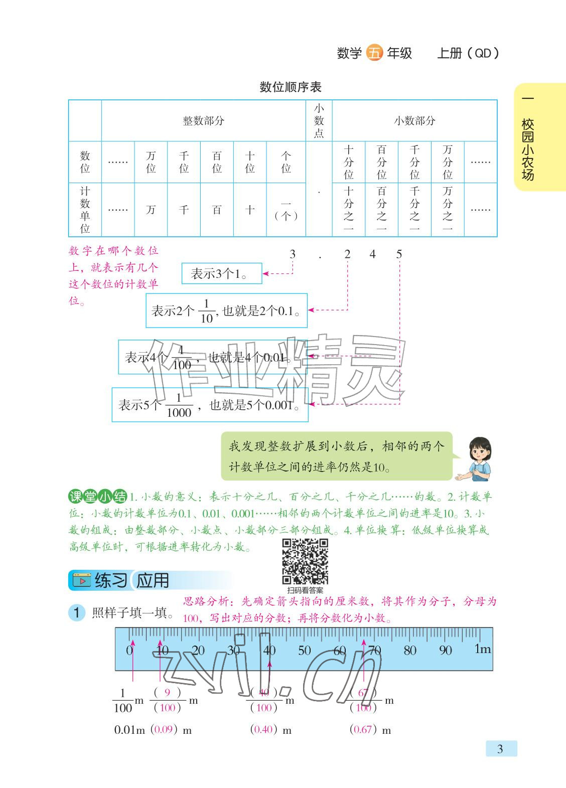 2026年课堂笔记五年级数学上册青岛版&nbsp;参考答案第1页