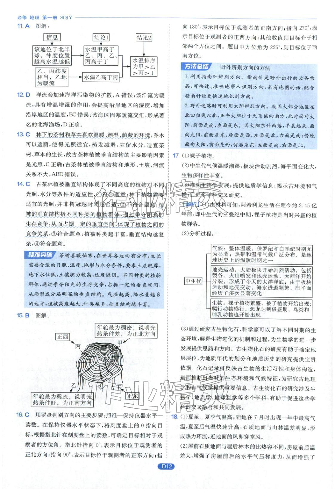 2026年實(shí)驗(yàn)班全優(yōu)檢測卷高中地理必修第一冊魯教版&nbsp;第12頁