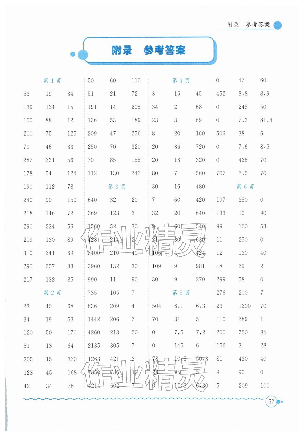 2026年黄冈小状元口算速算练习册四年级数学下册人教版&nbsp;第1页
