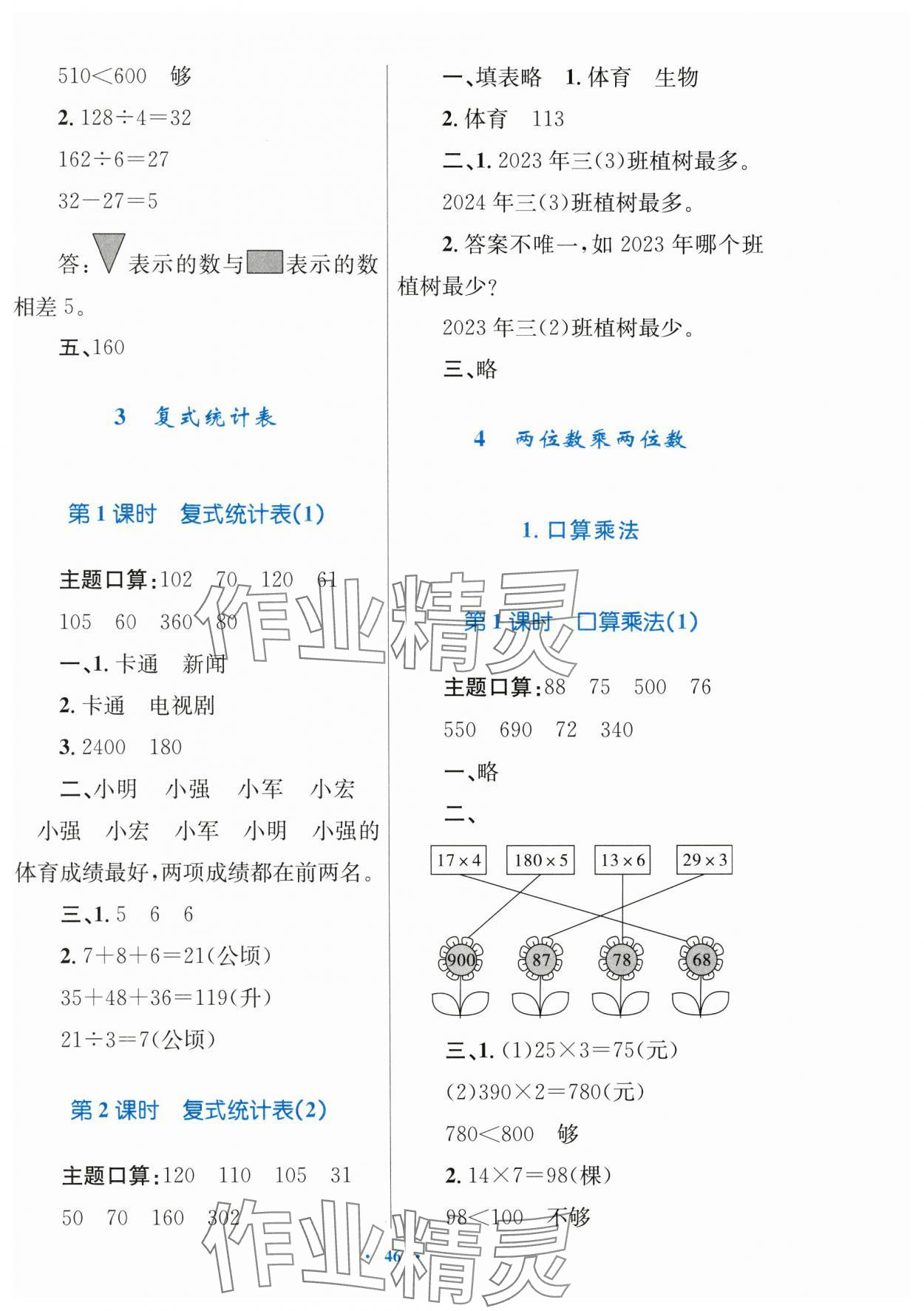 2025年快乐练练吧同步练习三年级数学下册人教版青海专版 第6页