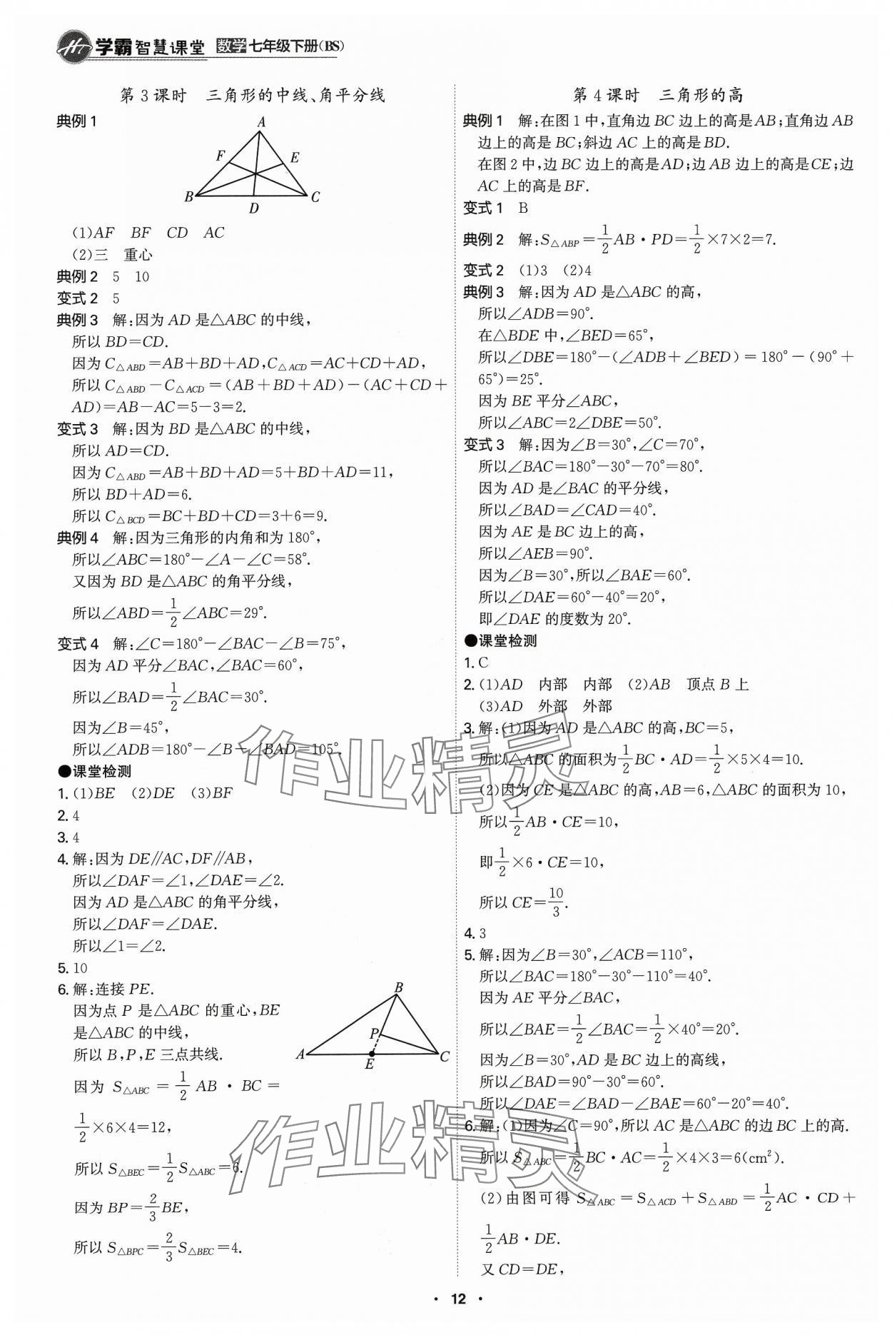 2024年學霸智慧課堂七年級數(shù)學下冊北師大版 第12頁