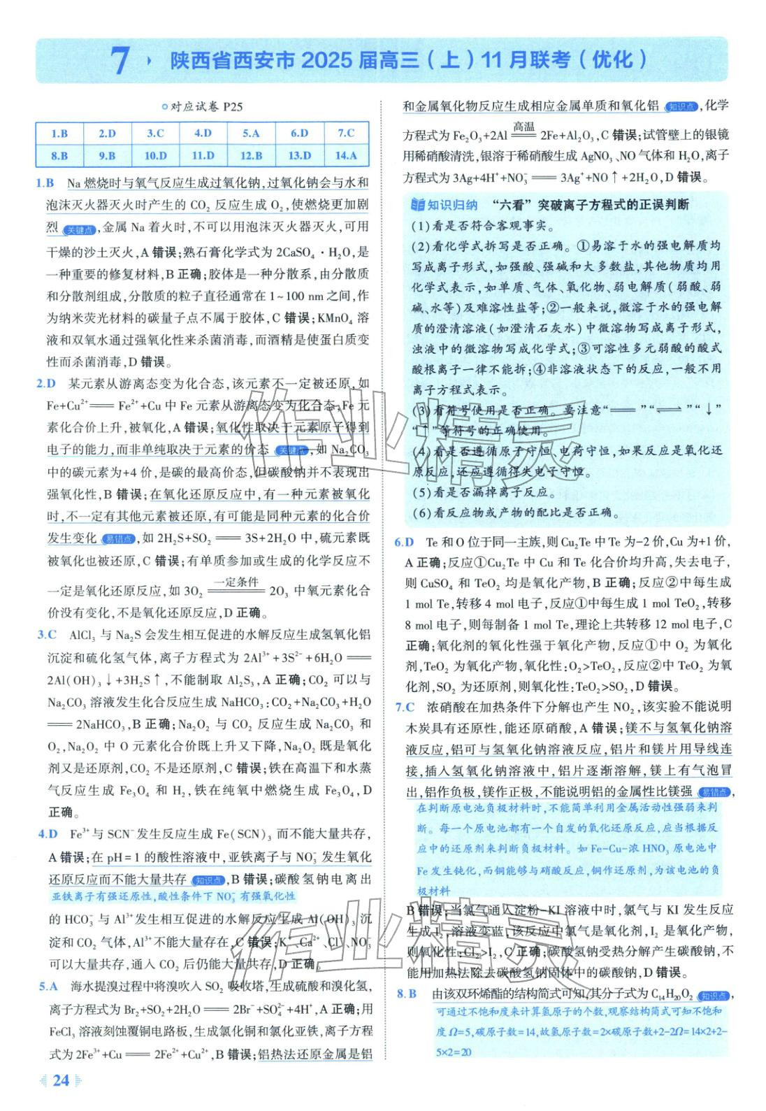 2026年53金卷优选卷汇编高中化学陕晋青宁专版&nbsp;第24页