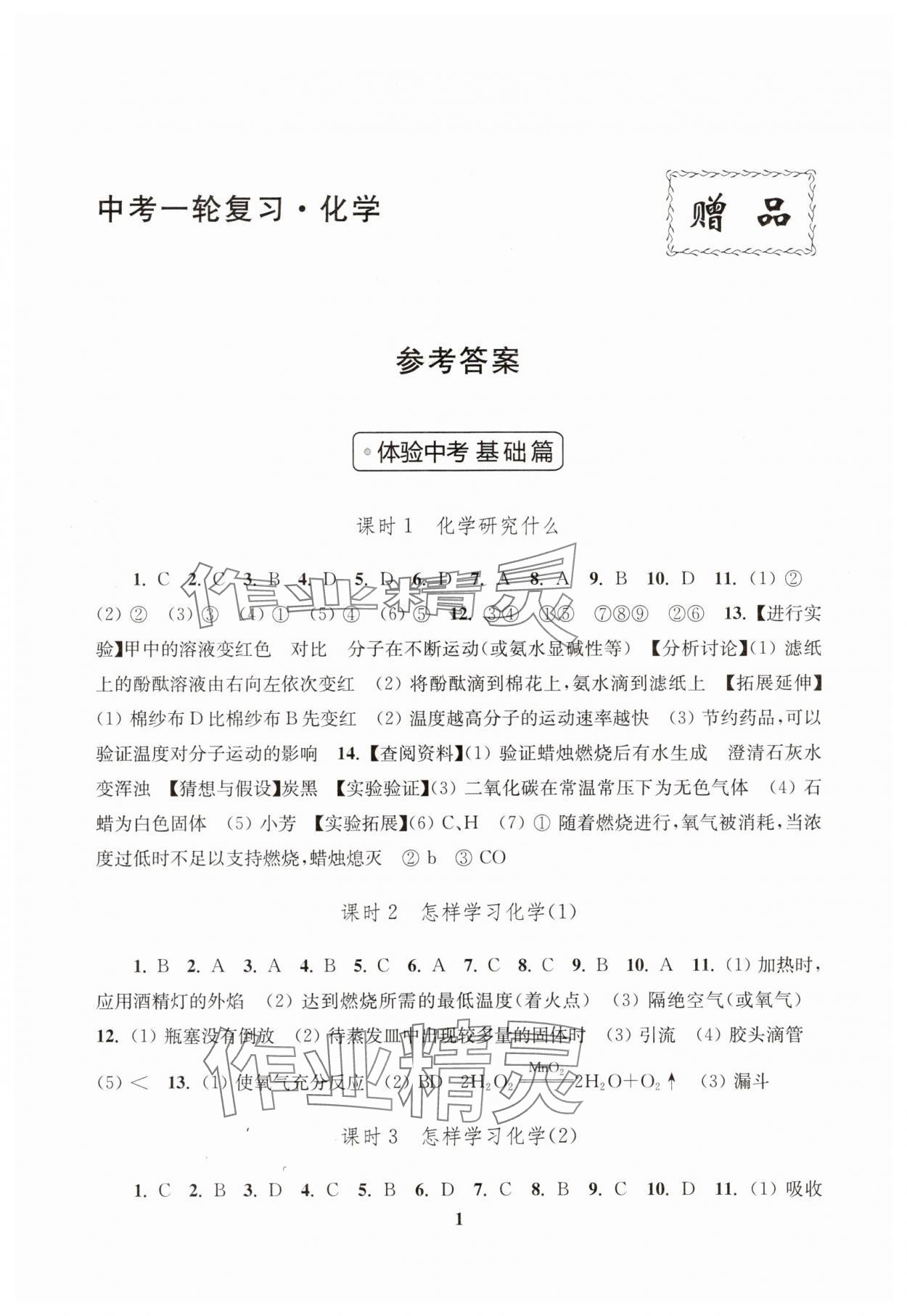 2025年新課程新理念新題型中考一輪復習化學 第1頁