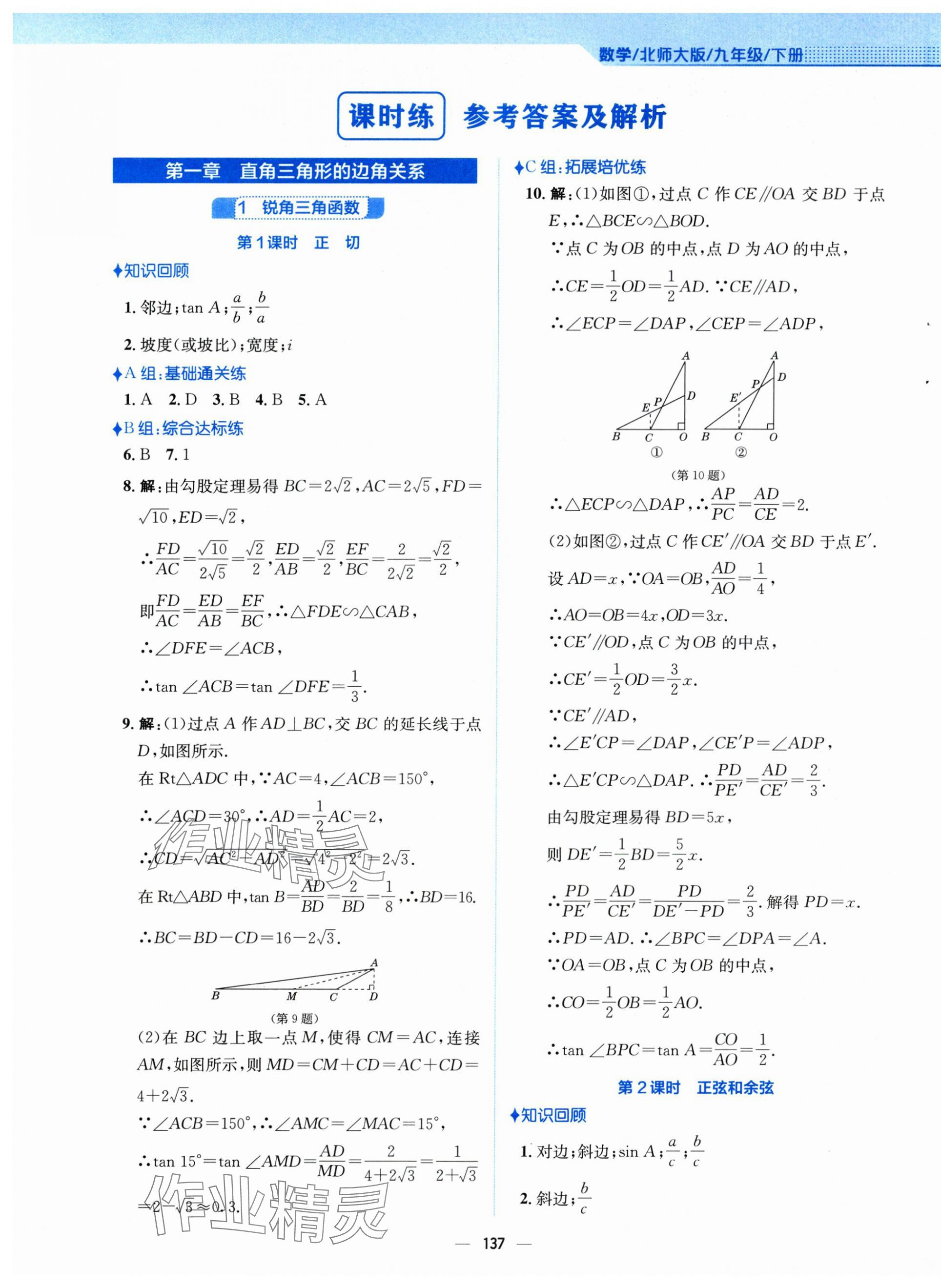 2025年新編基礎訓練九年級數學下冊北師大版 第1頁