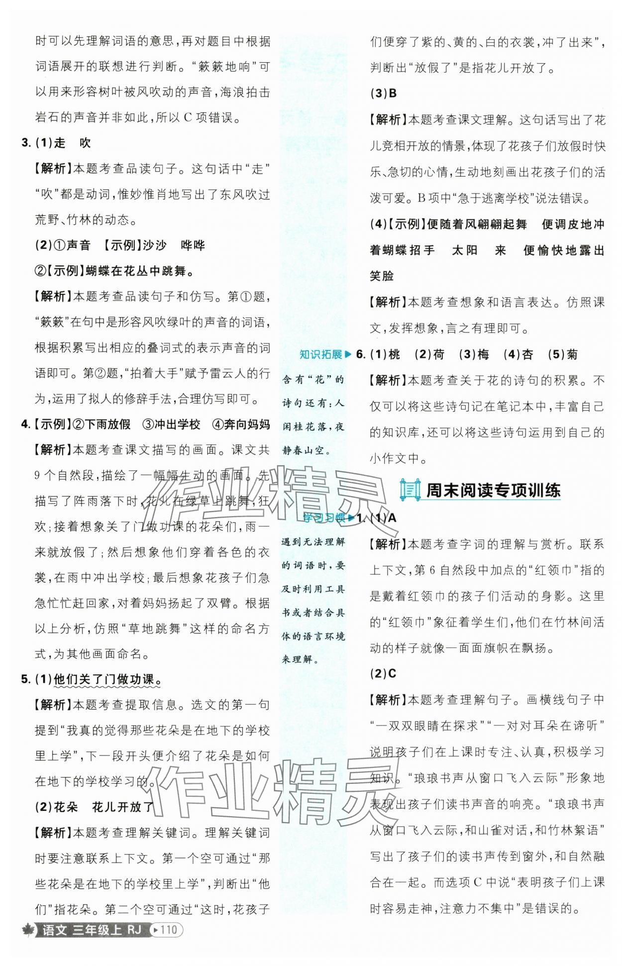2025年小學(xué)必刷題三年級(jí)語(yǔ)文上冊(cè)人教版 參考答案第2頁(yè)