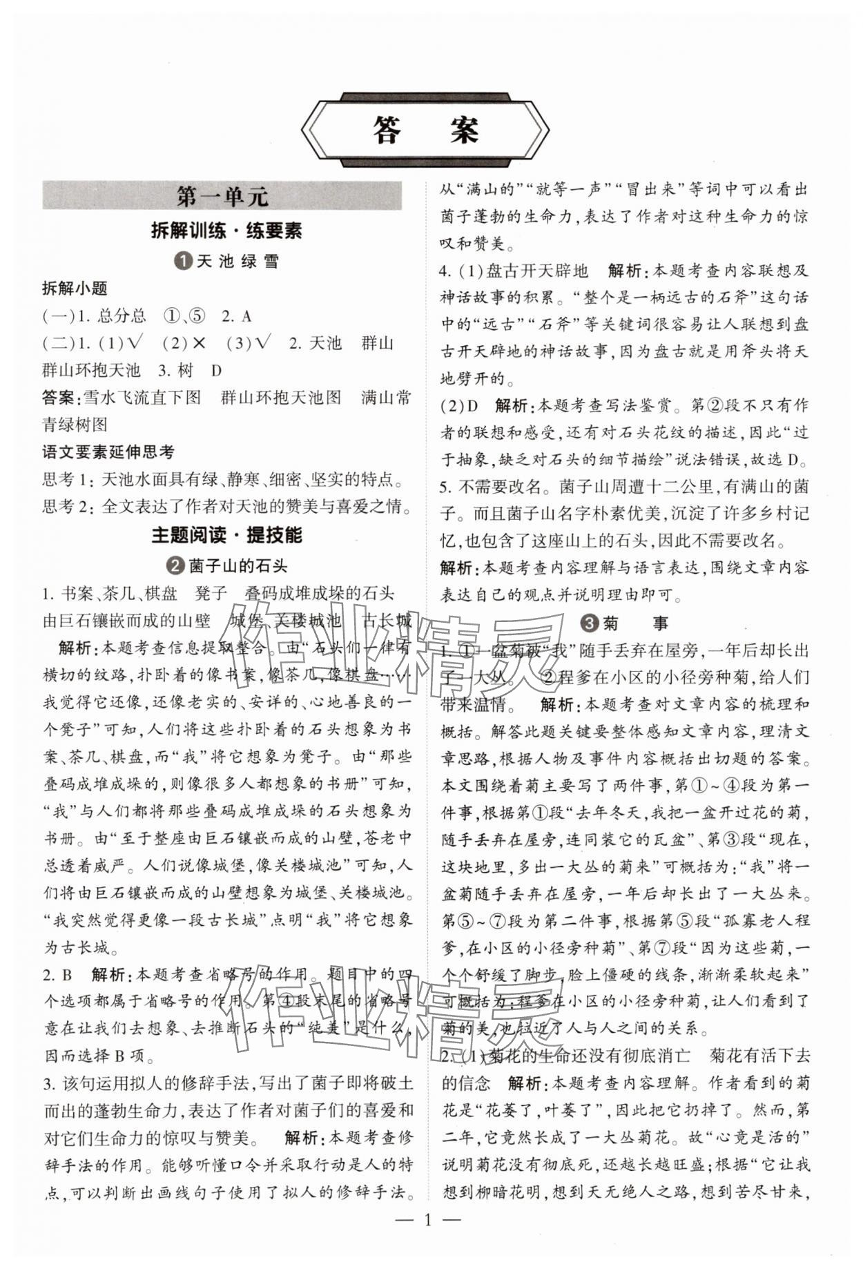 2025年经纶学典学霸同步阅读六年级语文上册人教版 第1页