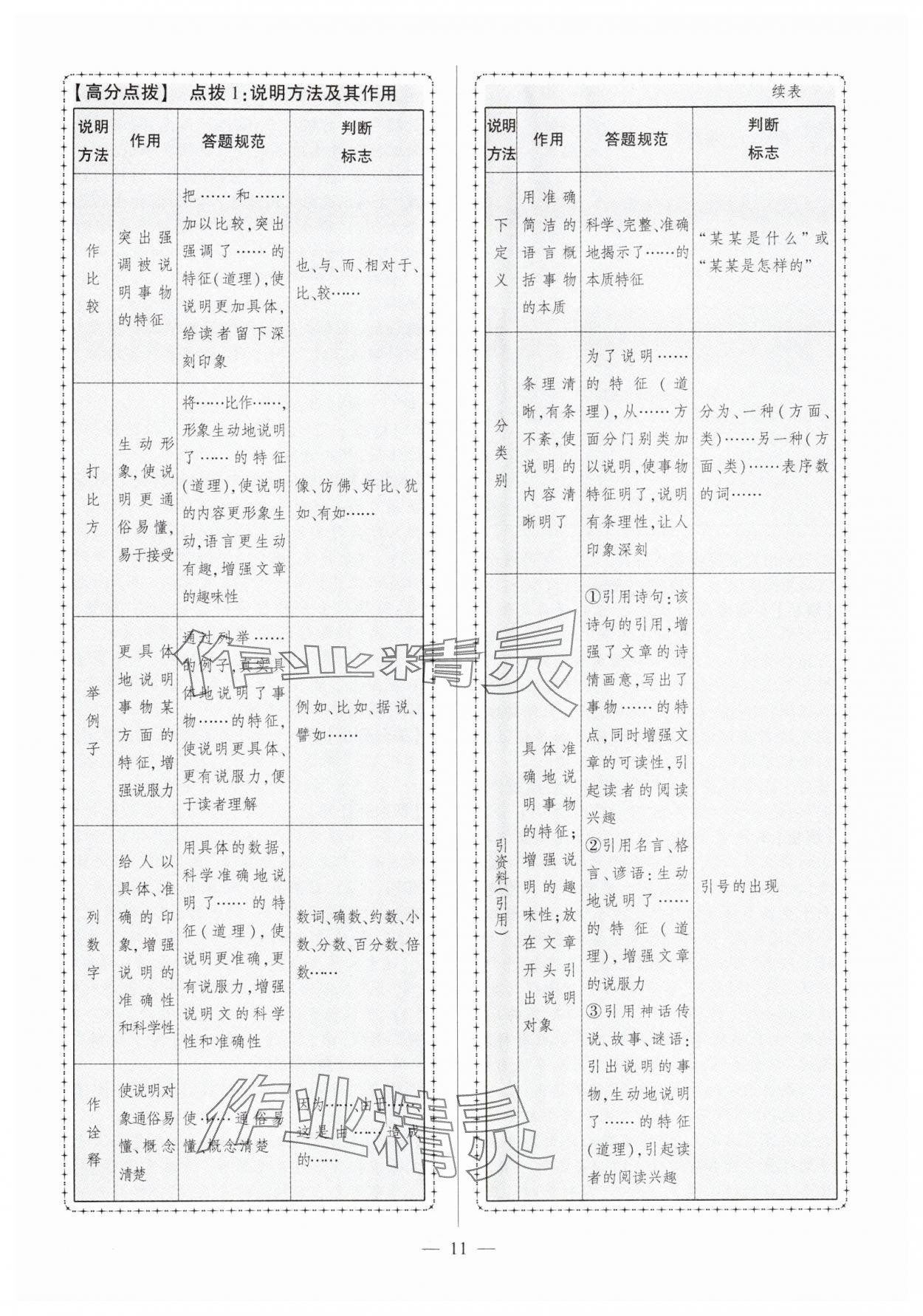 2025年秒殺中考語文安徽專版 參考答案第11頁