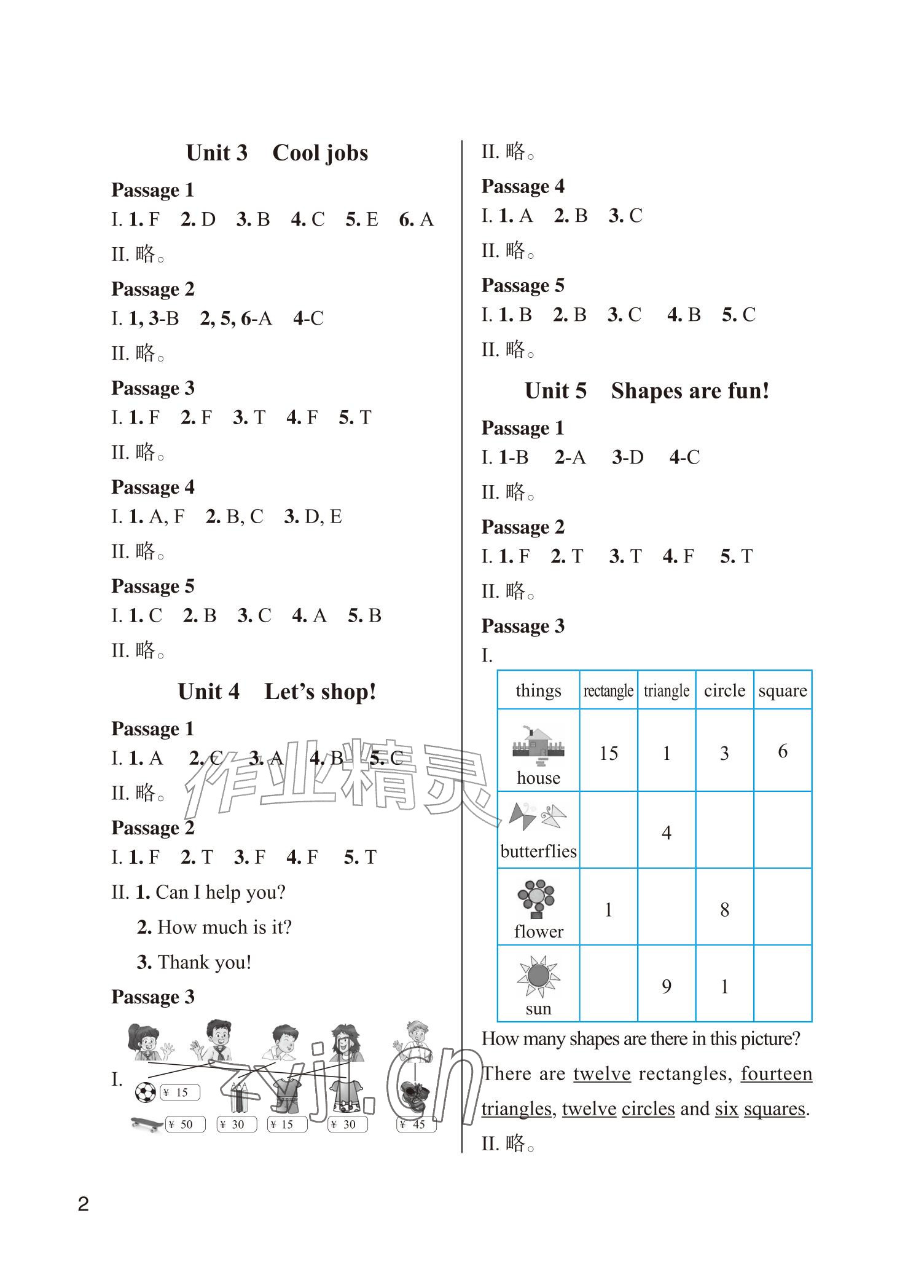 2026年小学英语阅读训练四年级上册&nbsp;参考答案第2页