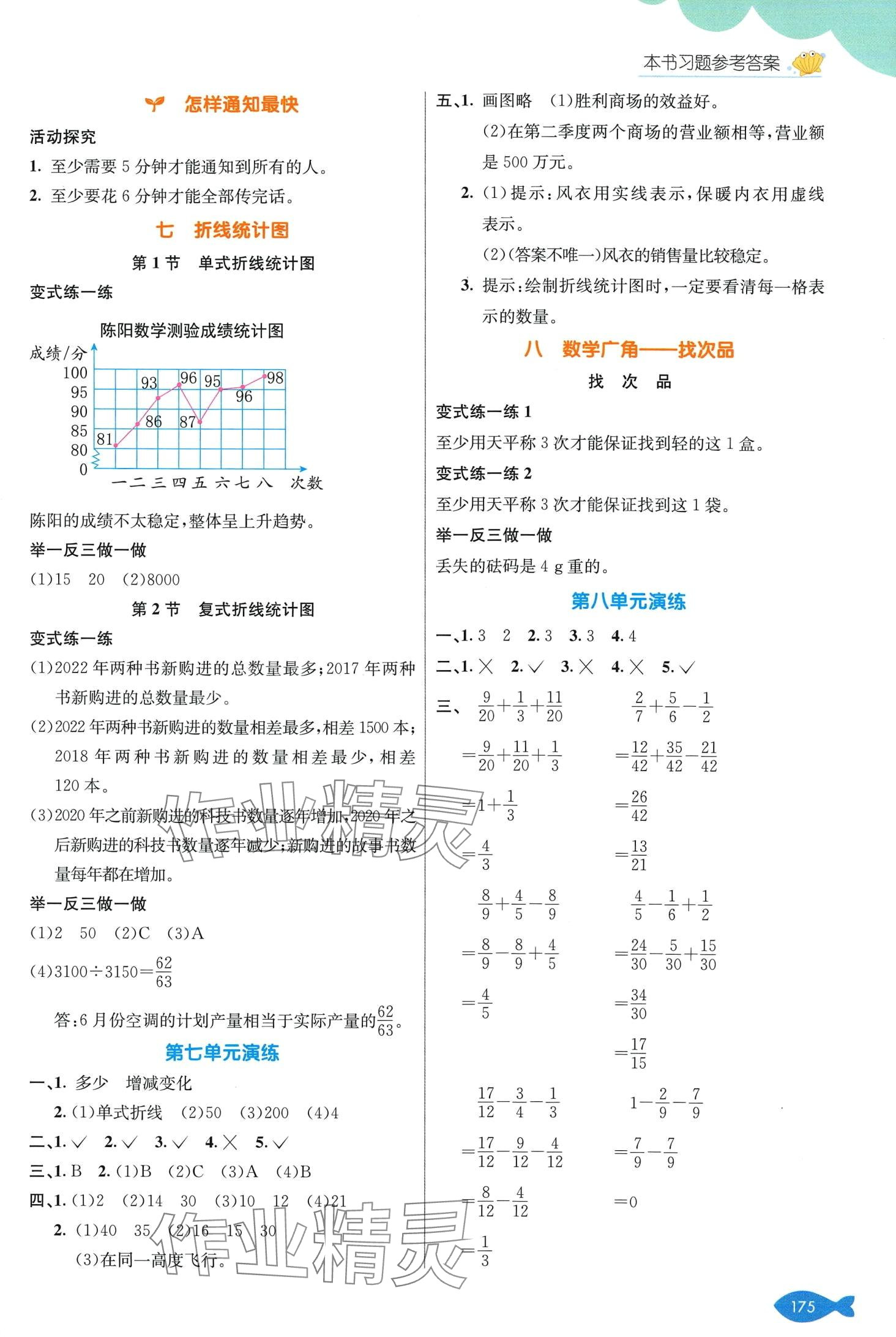 2024年七彩課堂五年級數(shù)學(xué)下冊人教版 第8頁