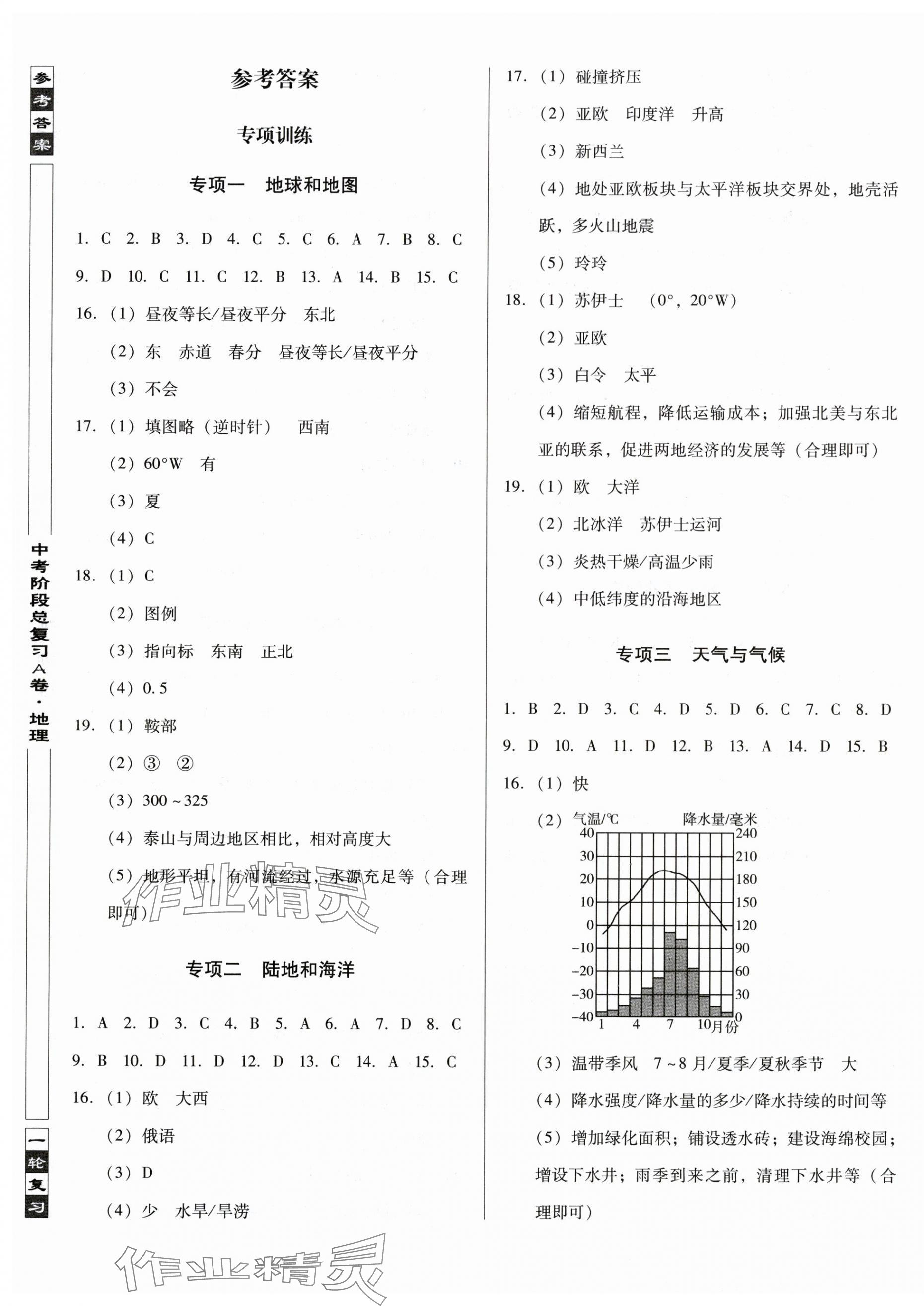 2025年中考階段總復(fù)習(xí)地理人教版A卷 第1頁(yè)