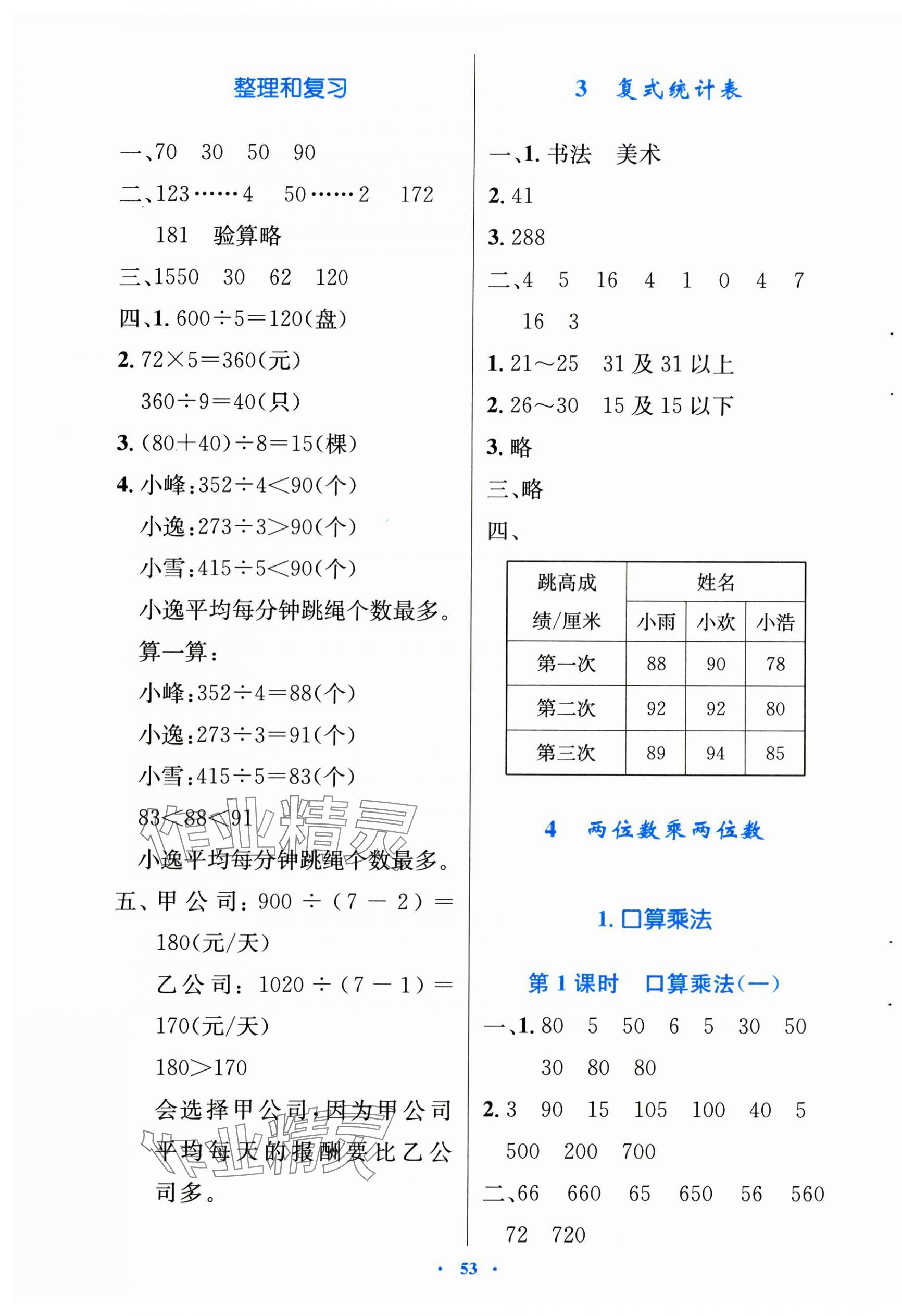 2025年同步測控優(yōu)化設(shè)計(jì)三年級數(shù)學(xué)下冊人教版增強(qiáng) 第5頁