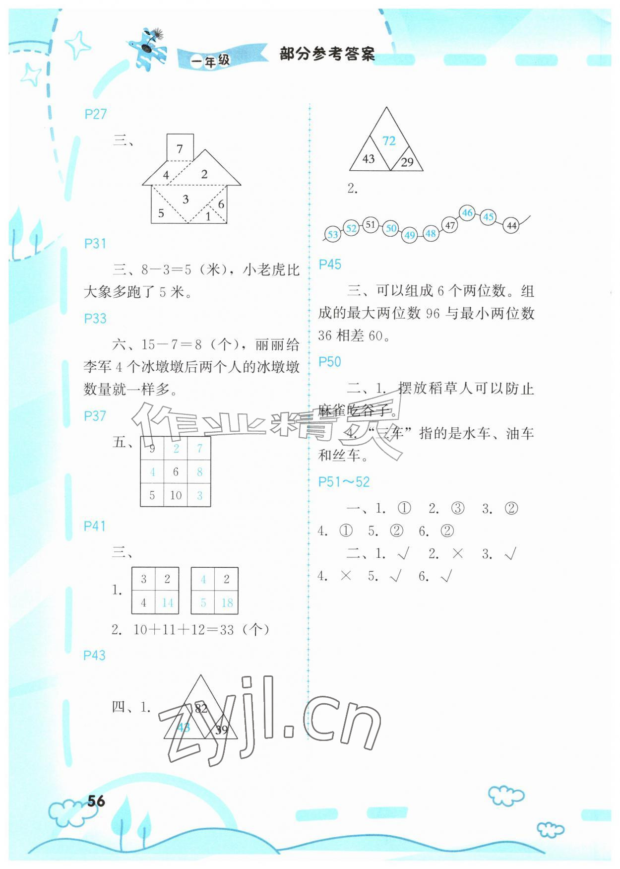 2026年暑假新启航一年级综合&nbsp;第2页