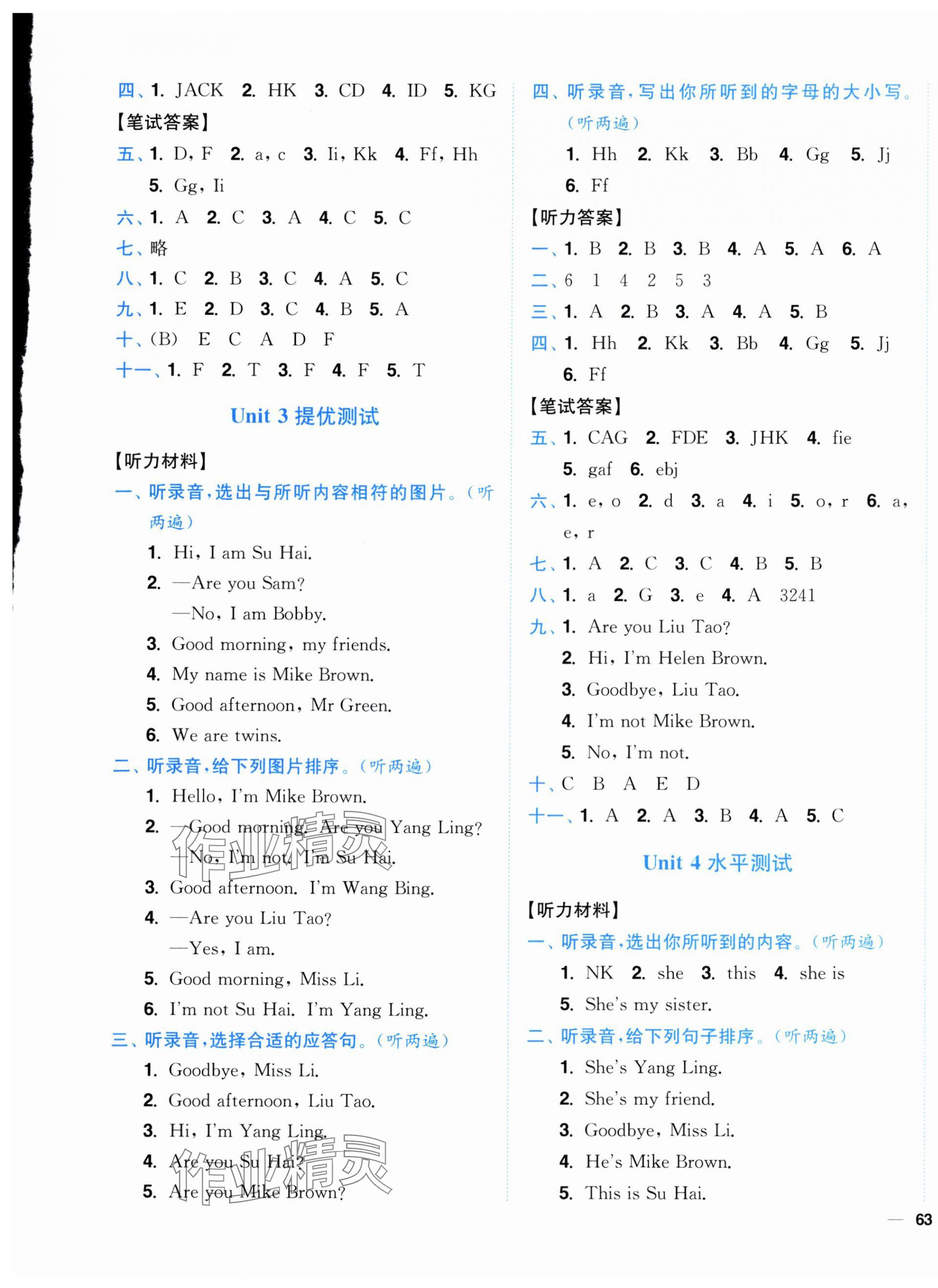 2024年小題狂做全程測評卷三年級英語上冊譯林版 第5頁