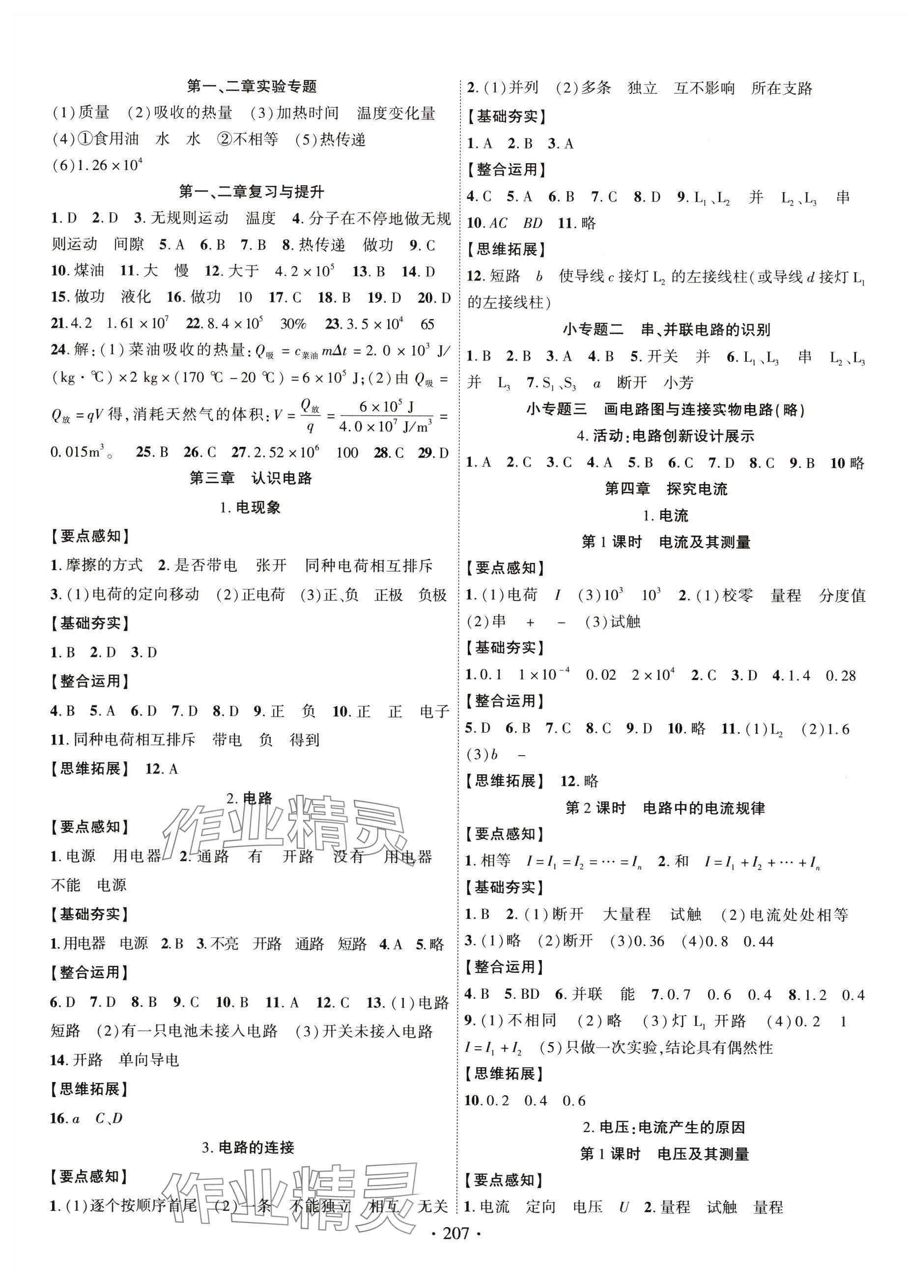 2024年课时掌控九年级物理全一册教科版 第3页