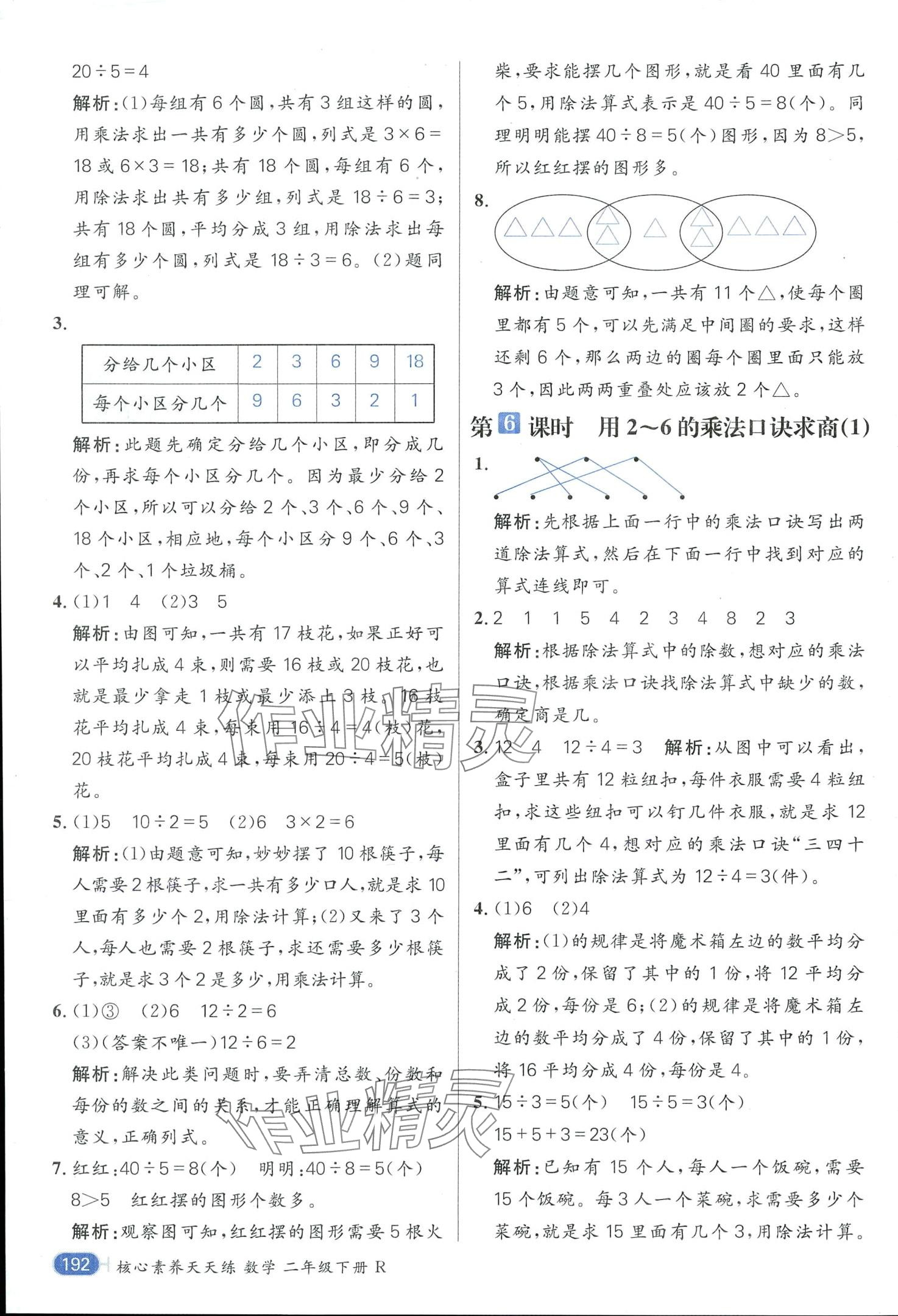 2024年核心素養天天練二年級數學下冊人教版 第4頁