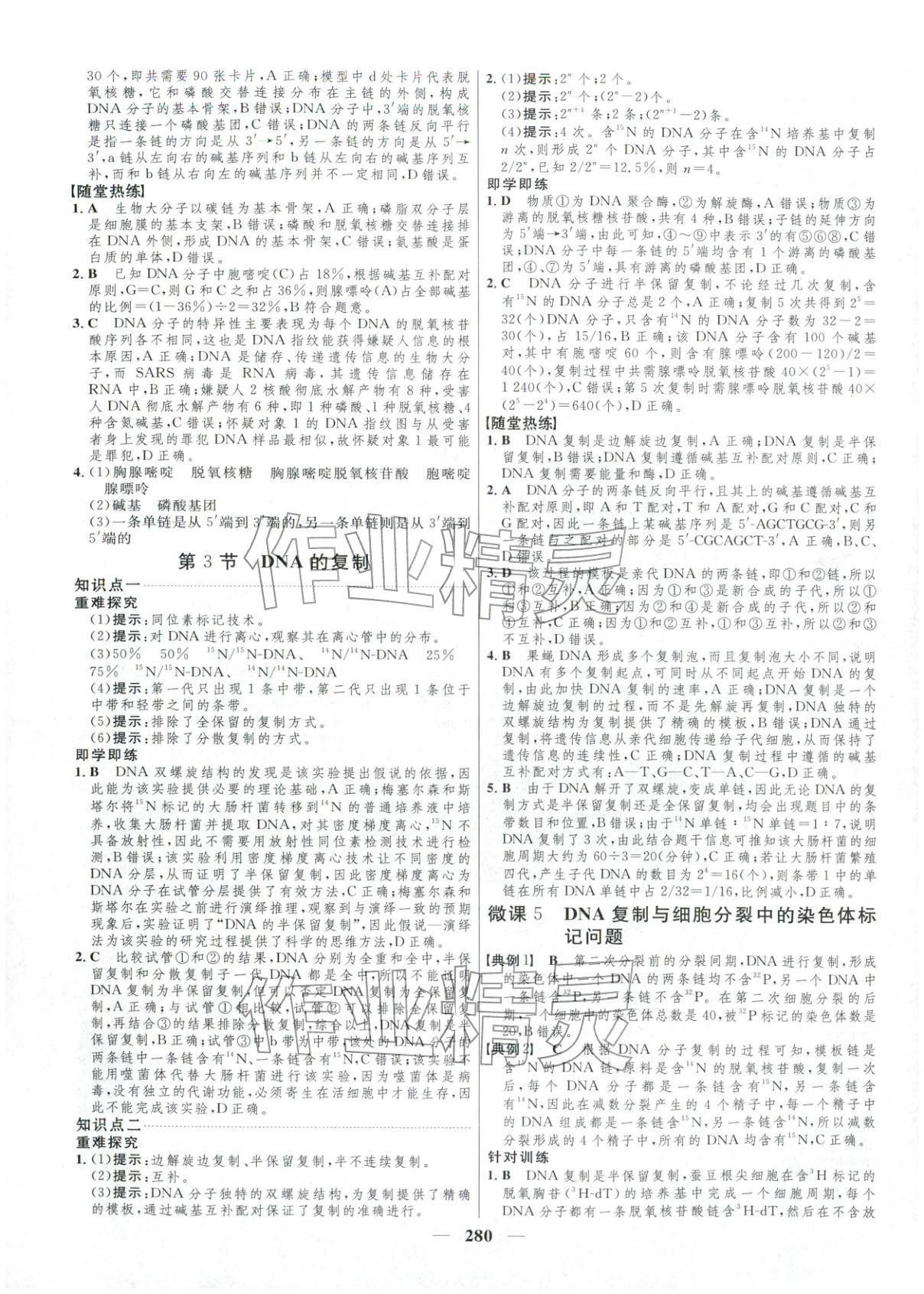 2025年三维设计高中生物必修第二册通&nbsp;第16页