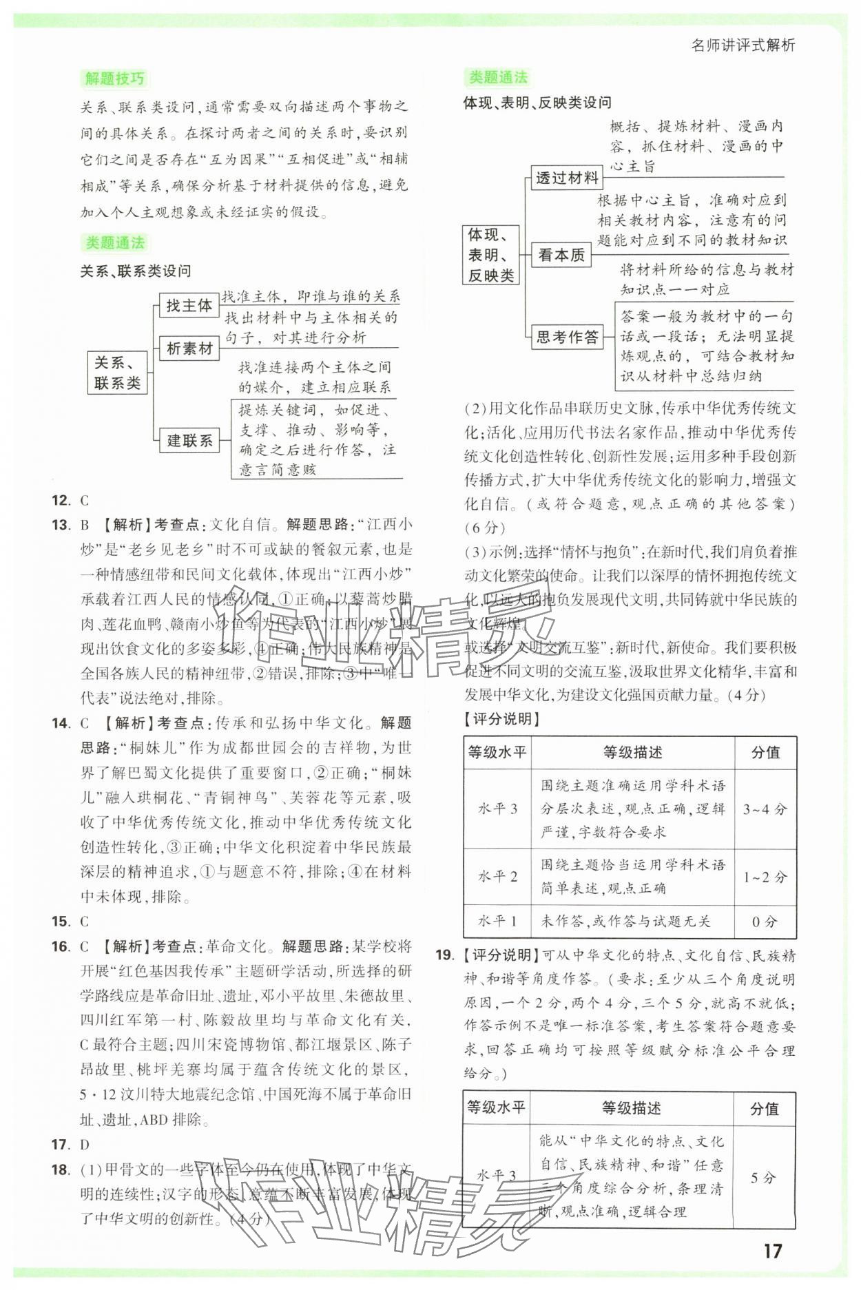 2025年萬唯中考真題分類中考道德與法治 參考答案第17頁