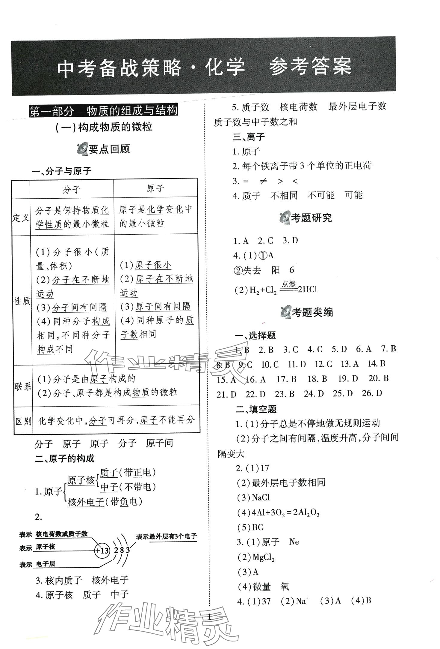 2024年中考备战策略化学 第1页