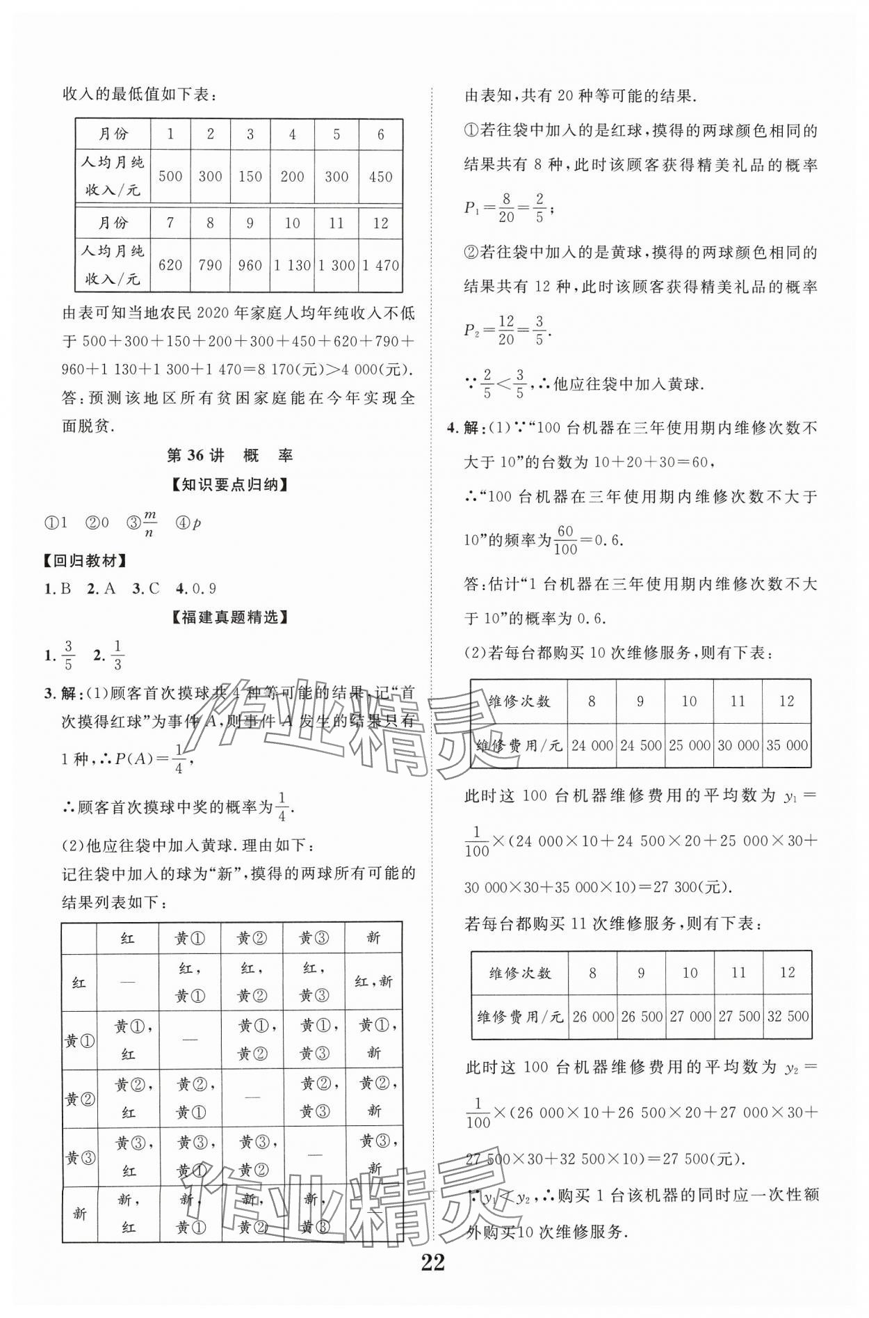 2024年中教聯(lián)中考新突破數(shù)學(xué)福建專版 參考答案第22頁(yè)